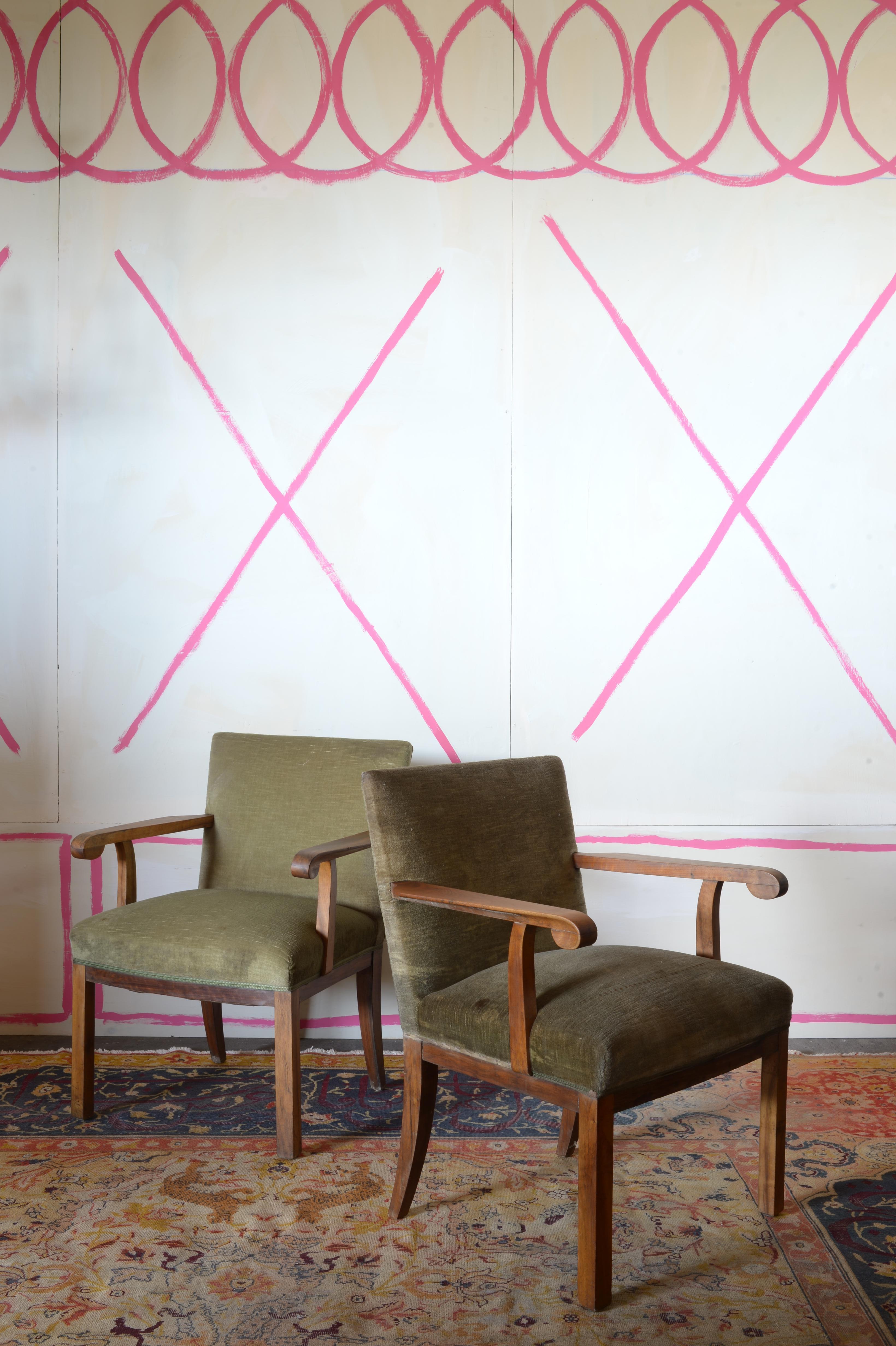 20ième siècle Paire de fauteuils Objectivité de Bruno Paul en vente