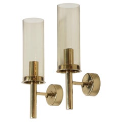 Pair of New-Old-Stock Brass Sconces by Hans-Agne Jakobsson, 1960s, Sweden