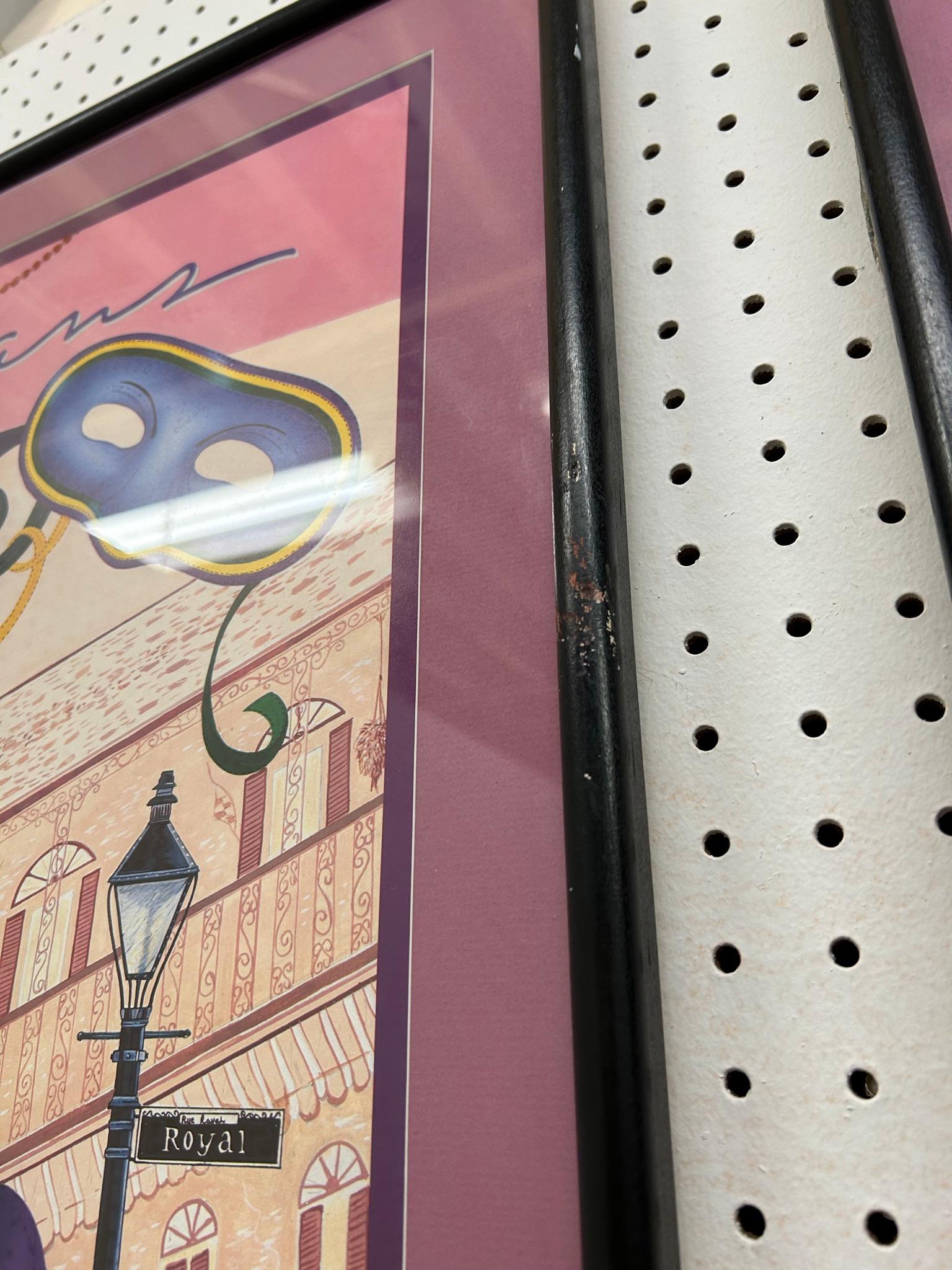 Pair of New Orleans JAzz Festival Framed Posters For Sale 5