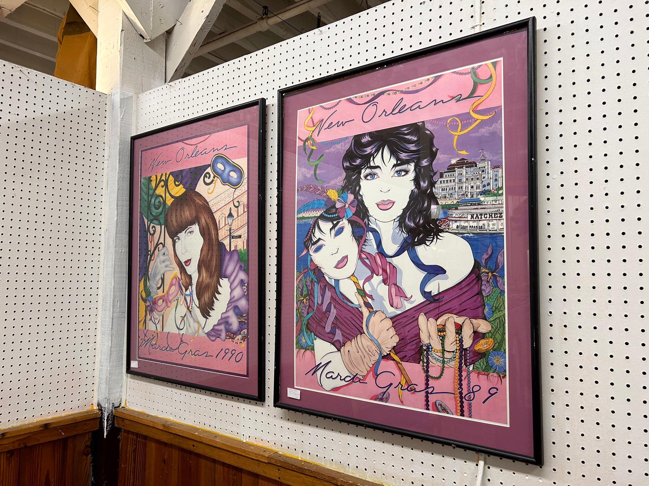 Pair of New Orleans JAzz Festival Framed Posters For Sale 7