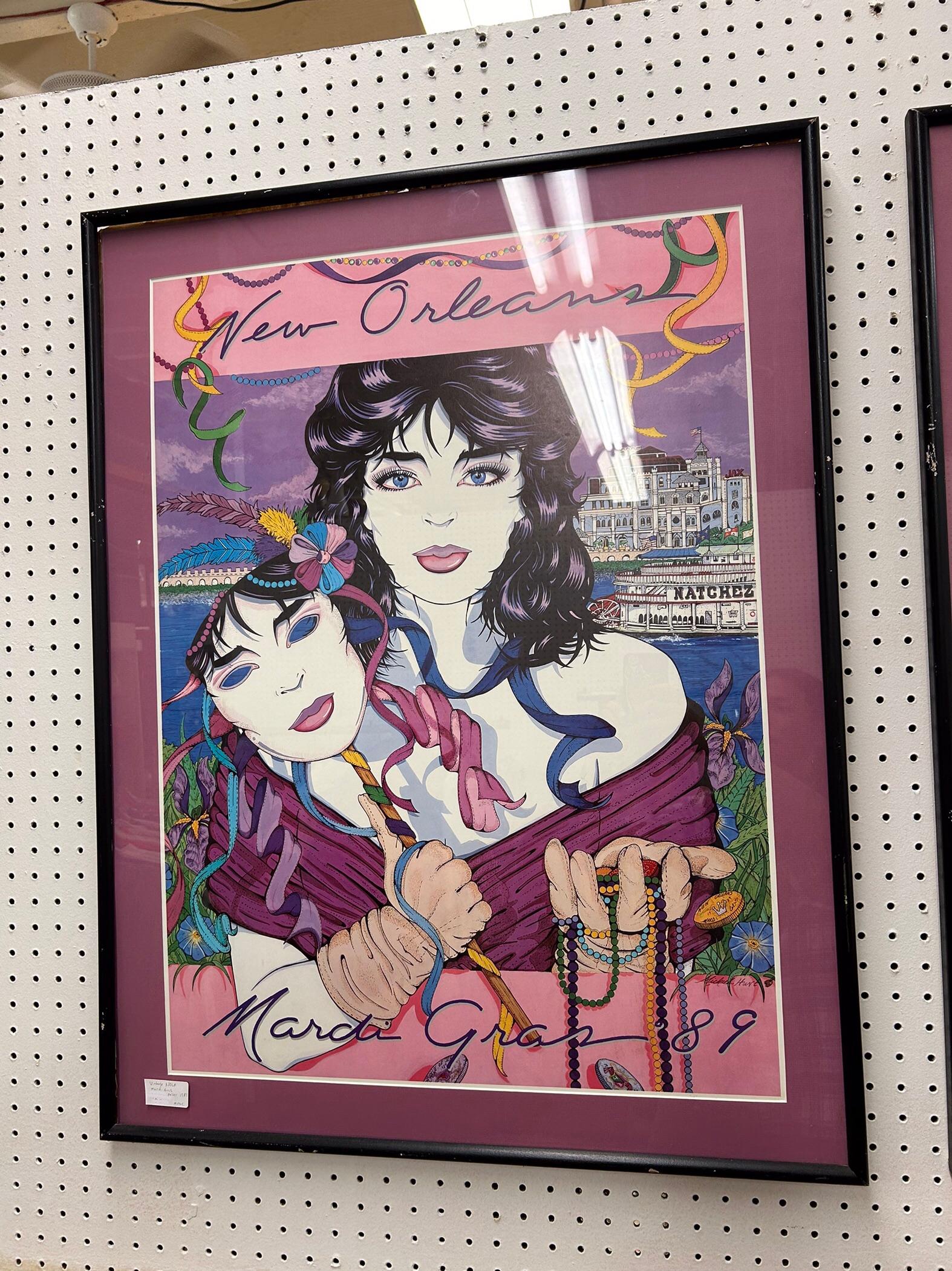 Pair of New Orleans JAzz Festival Framed Posters For Sale 9