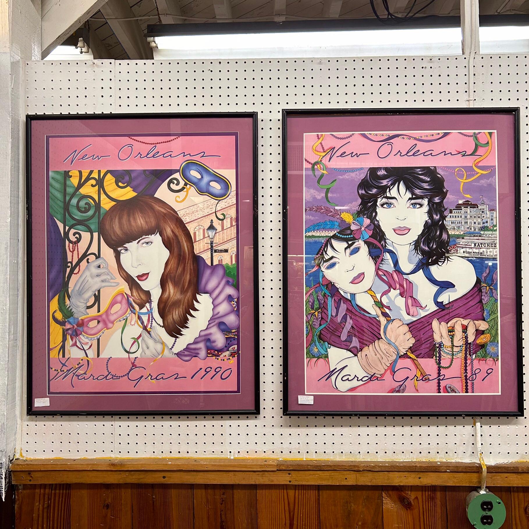 American Pair of New Orleans JAzz Festival Framed Posters For Sale
