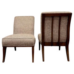 Pair of Newly Upholstered Slipper Chairs