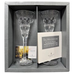 Coppia di cristalli Waterford Crystal The Millennium Collection, NIB, che non sono mai stati venduti.