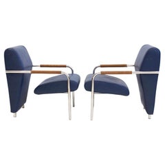 Pair of Niccola Lounge Chairs by Andrea Branzi for Zanotta