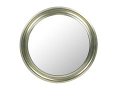 Pair of Nickeled and Black Metal small Specchio Mirrors by S. Mazza for Artemide