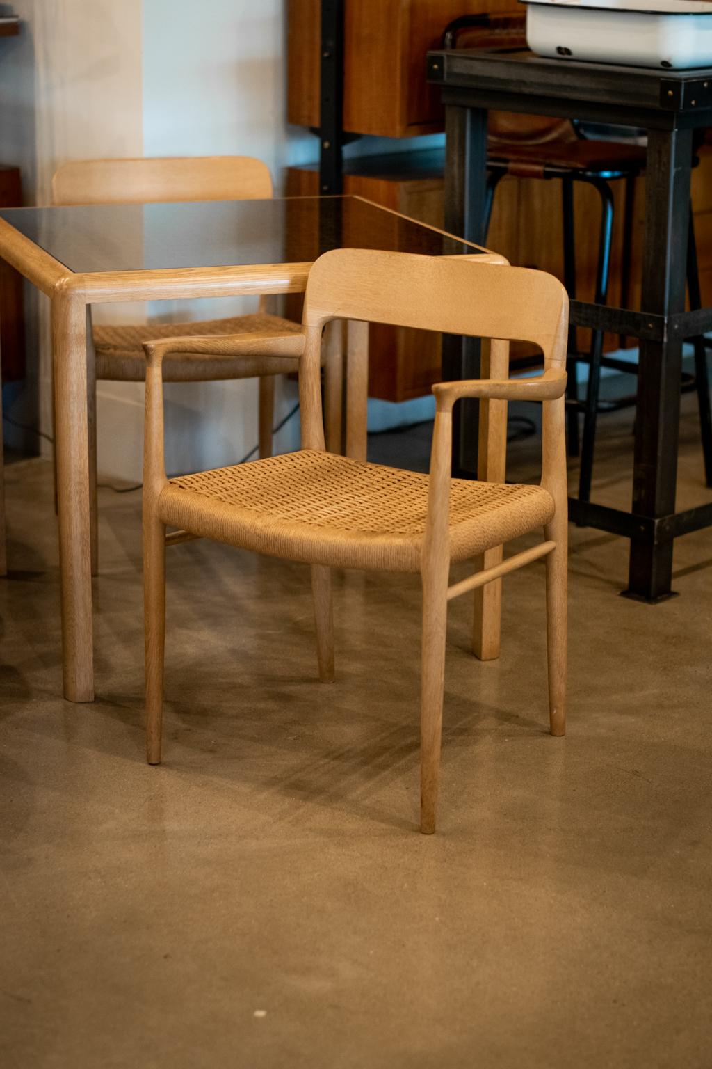 Scandinavian Modern Pair of Niels Møller Model 56 Armchairs, Denmark, 1954