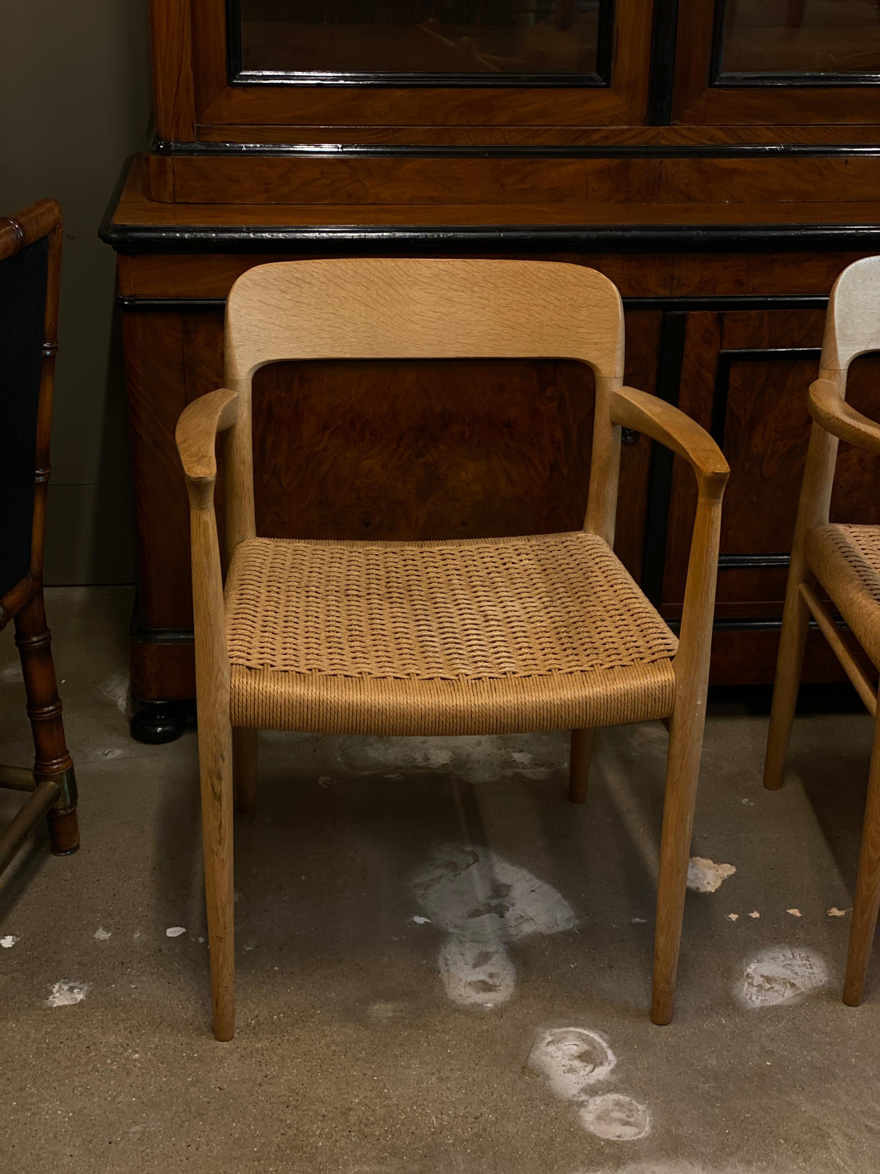 20th Century Pair of Niels Møller Model 56 Armchairs, Denmark, 1954