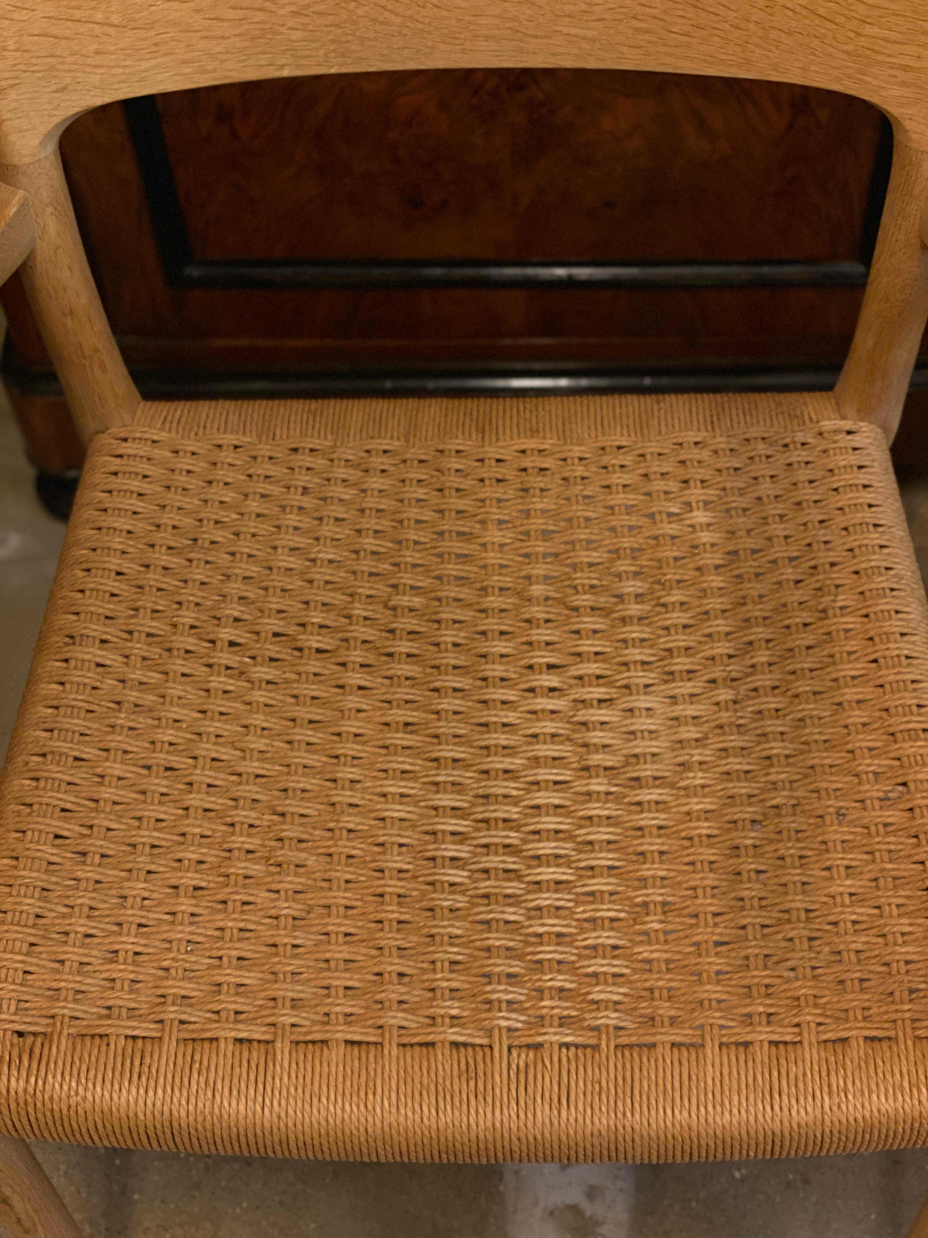 Oak Pair of Niels Møller Model 56 Armchairs, Denmark, 1954