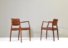 Pair of Niels O. Møller model 65 Dining Chairs - Denmark, 1968