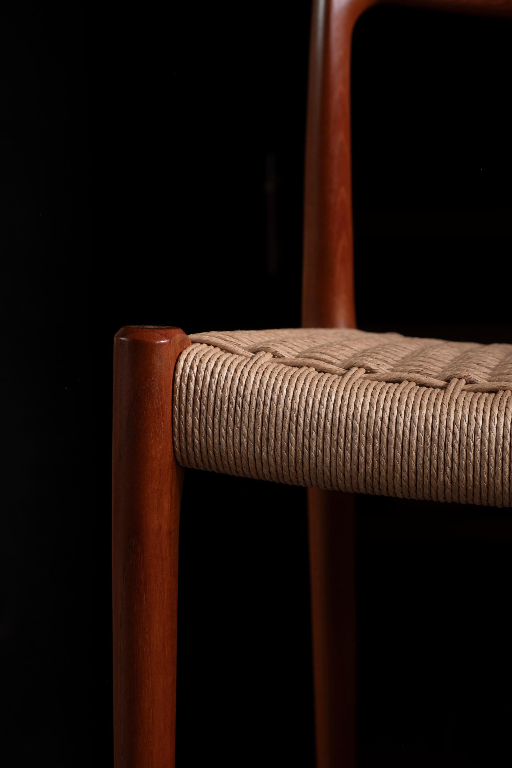 Pair of Niels O. Møller Model 77 in Teak, 1960s Denmark 4
