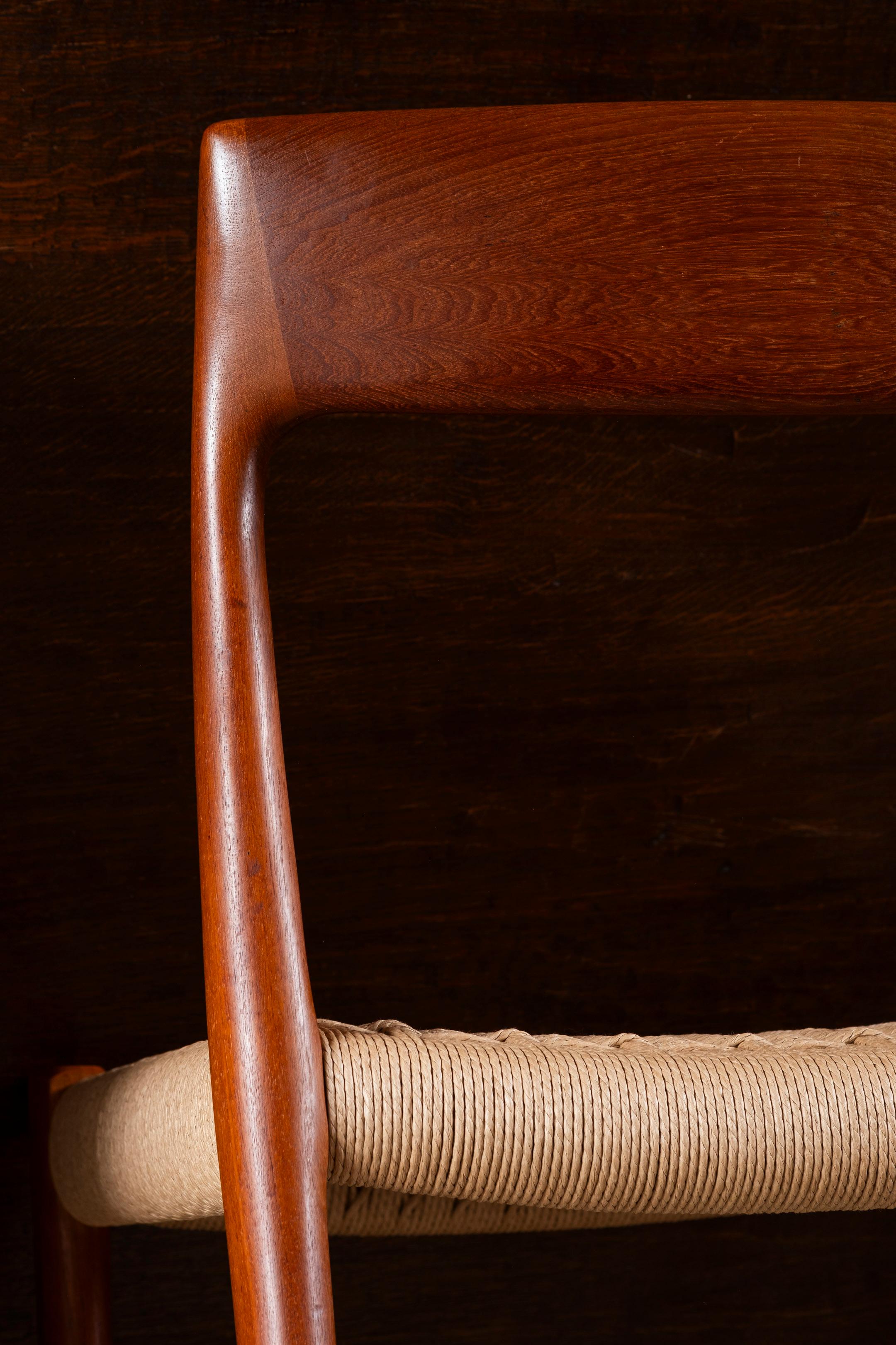 Pair of Niels O. Møller Model 77 in Teak, 1960s Denmark 5
