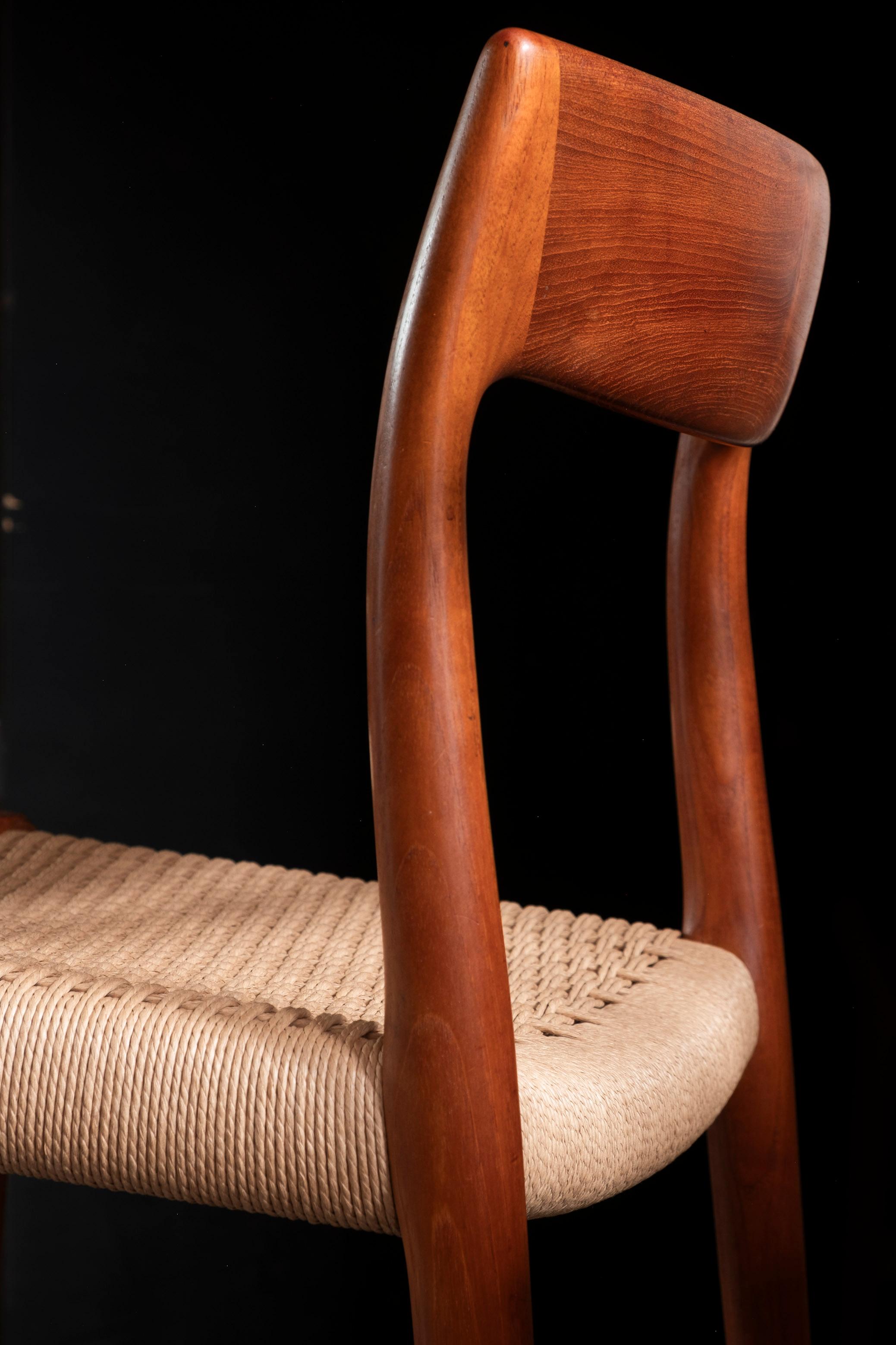 Pair of Niels O. Møller Model 77 in Teak, 1960s Denmark 2
