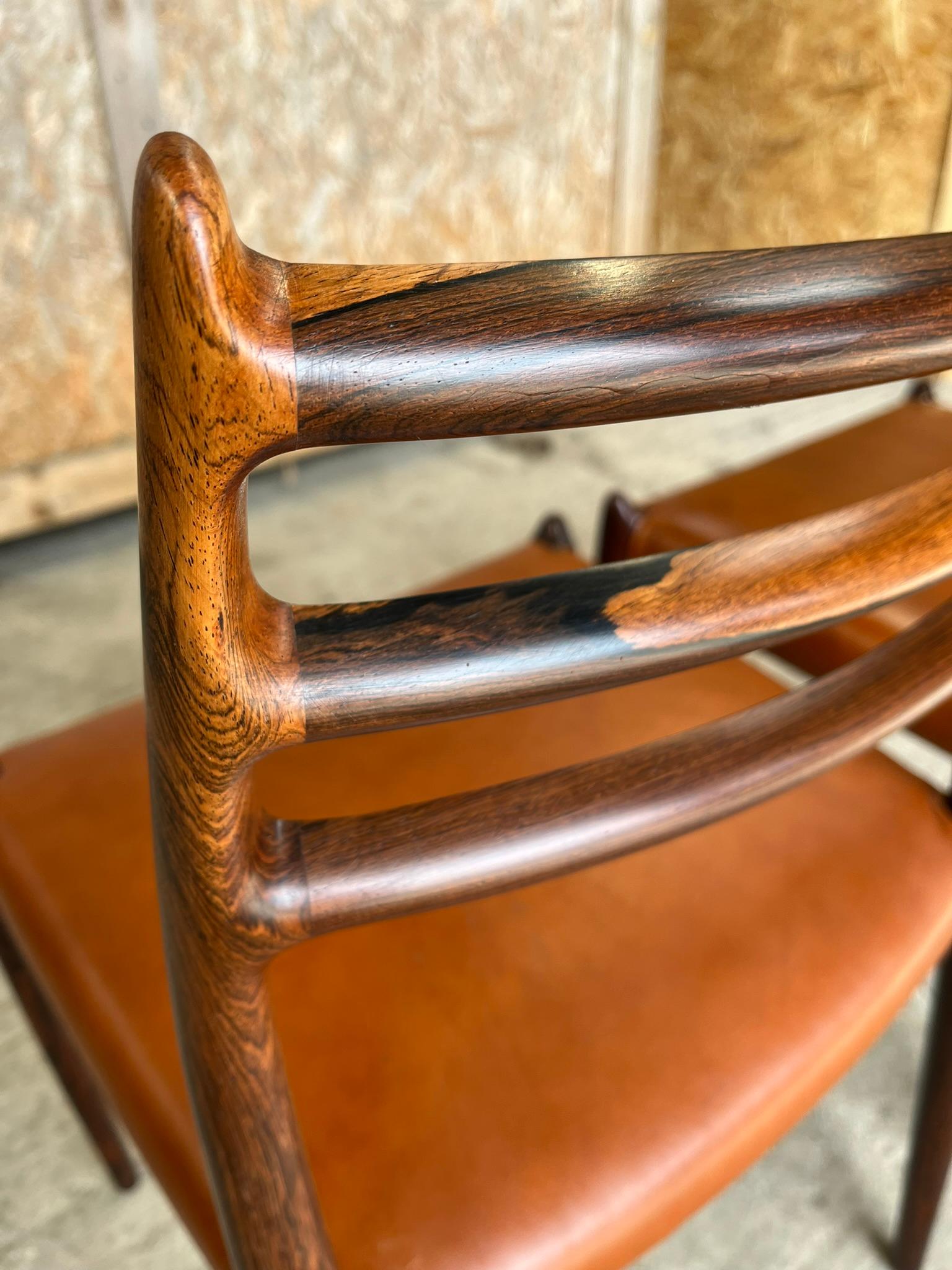 Pair of Niels Otto Moller 1962 Model 78 Dining Chairs 4
