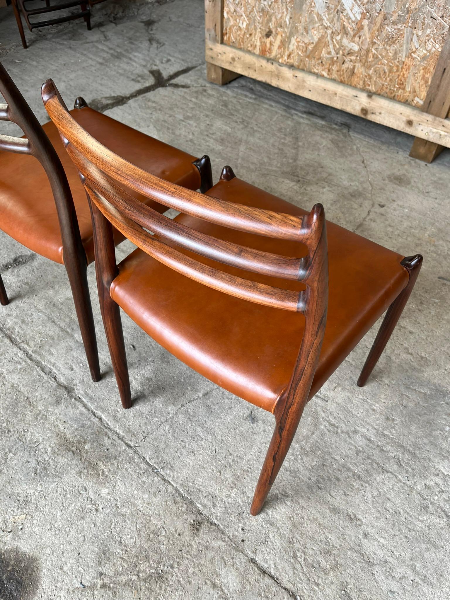 Pair of Niels Otto Moller 1962 Model 78 Dining Chairs 6