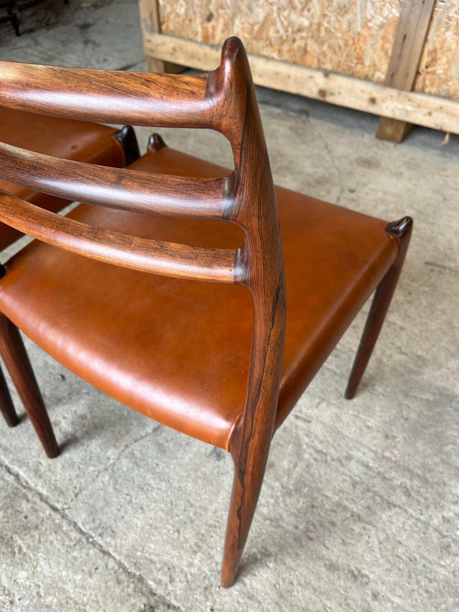 Pair of Niels Otto Moller 1962 Model 78 Dining Chairs 7