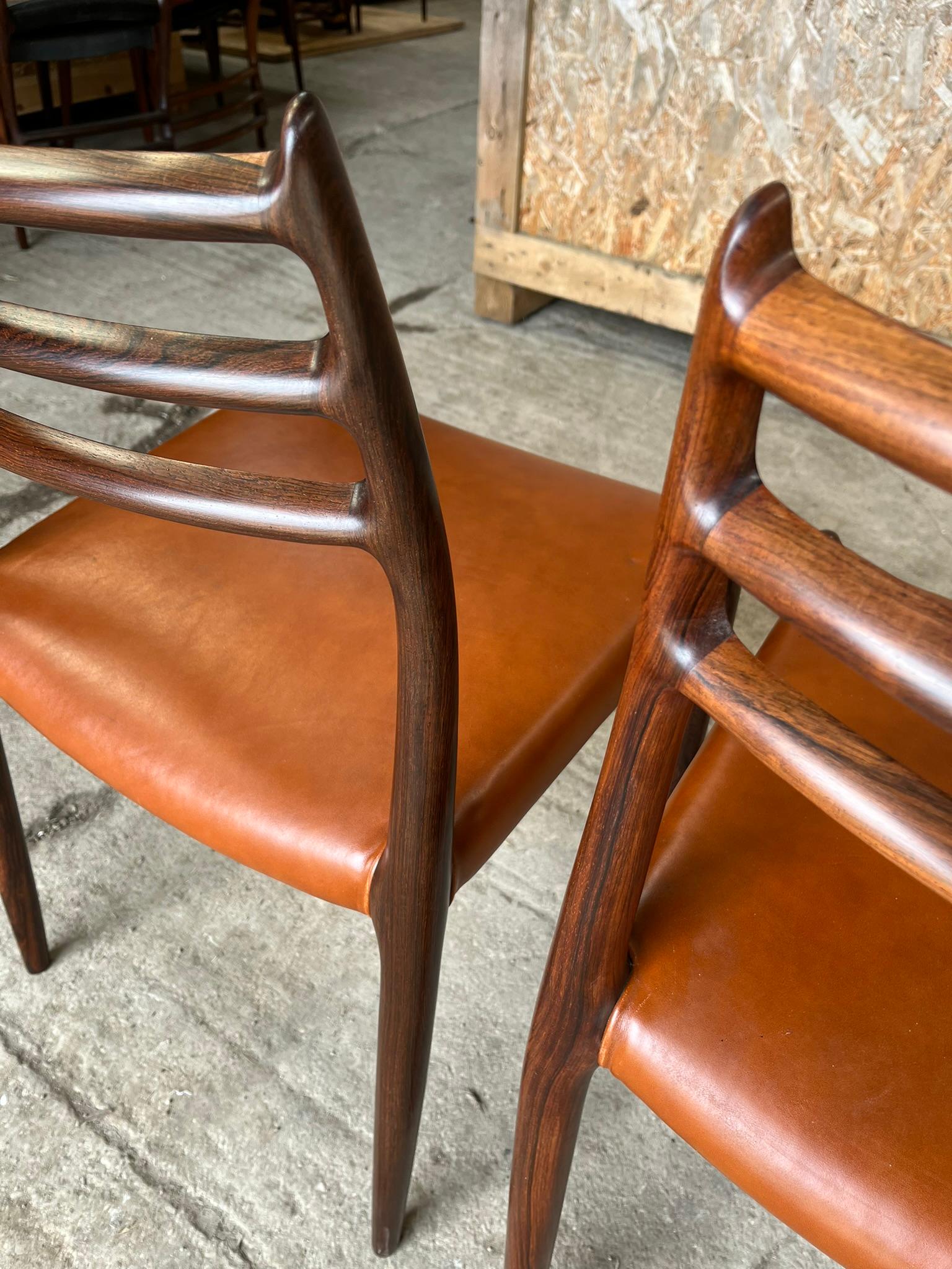 Pair of Niels Otto Moller 1962 Model 78 Dining Chairs 8