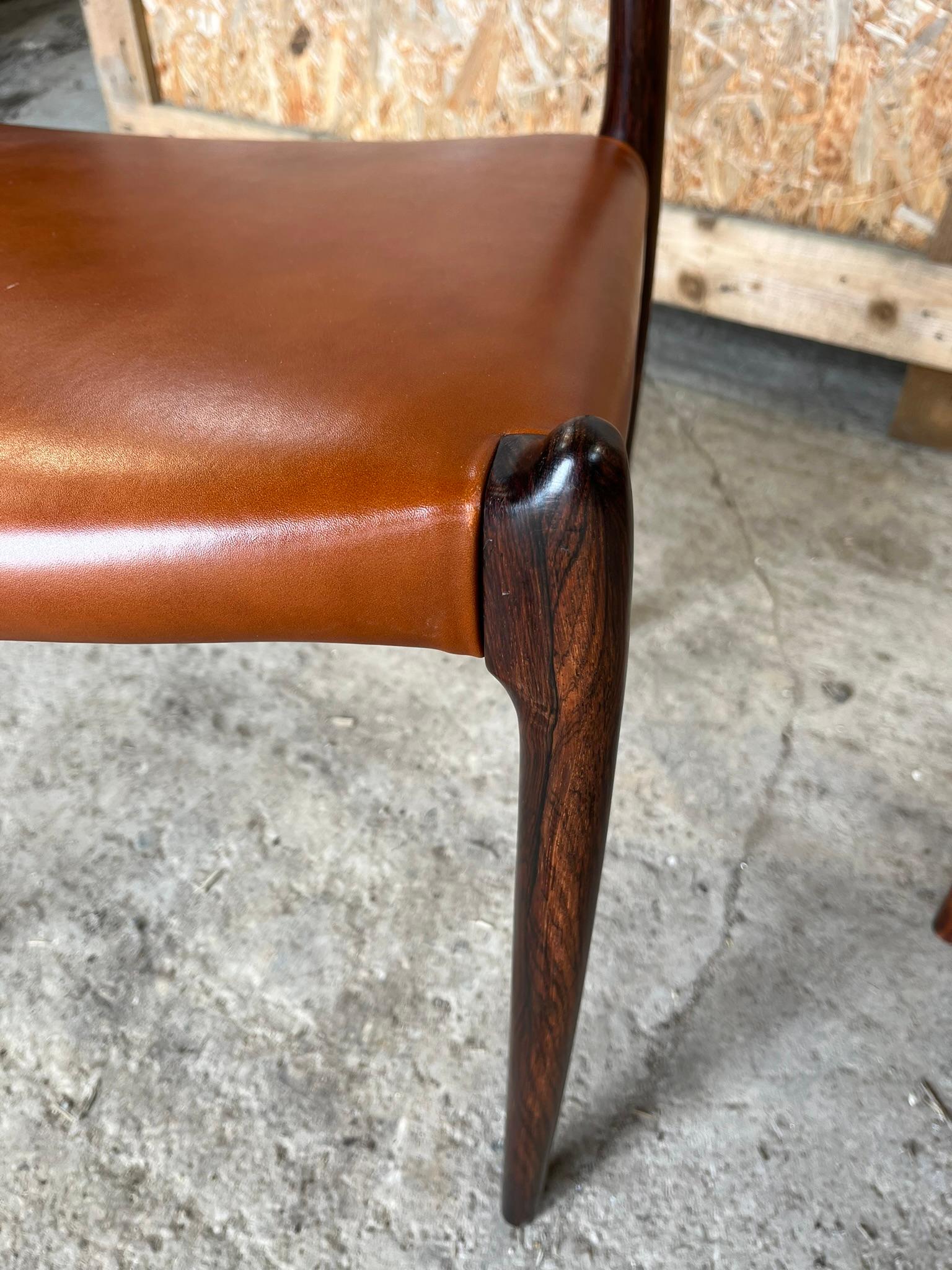 Pair of Niels Otto Moller 1962 Model 78 Dining Chairs 11