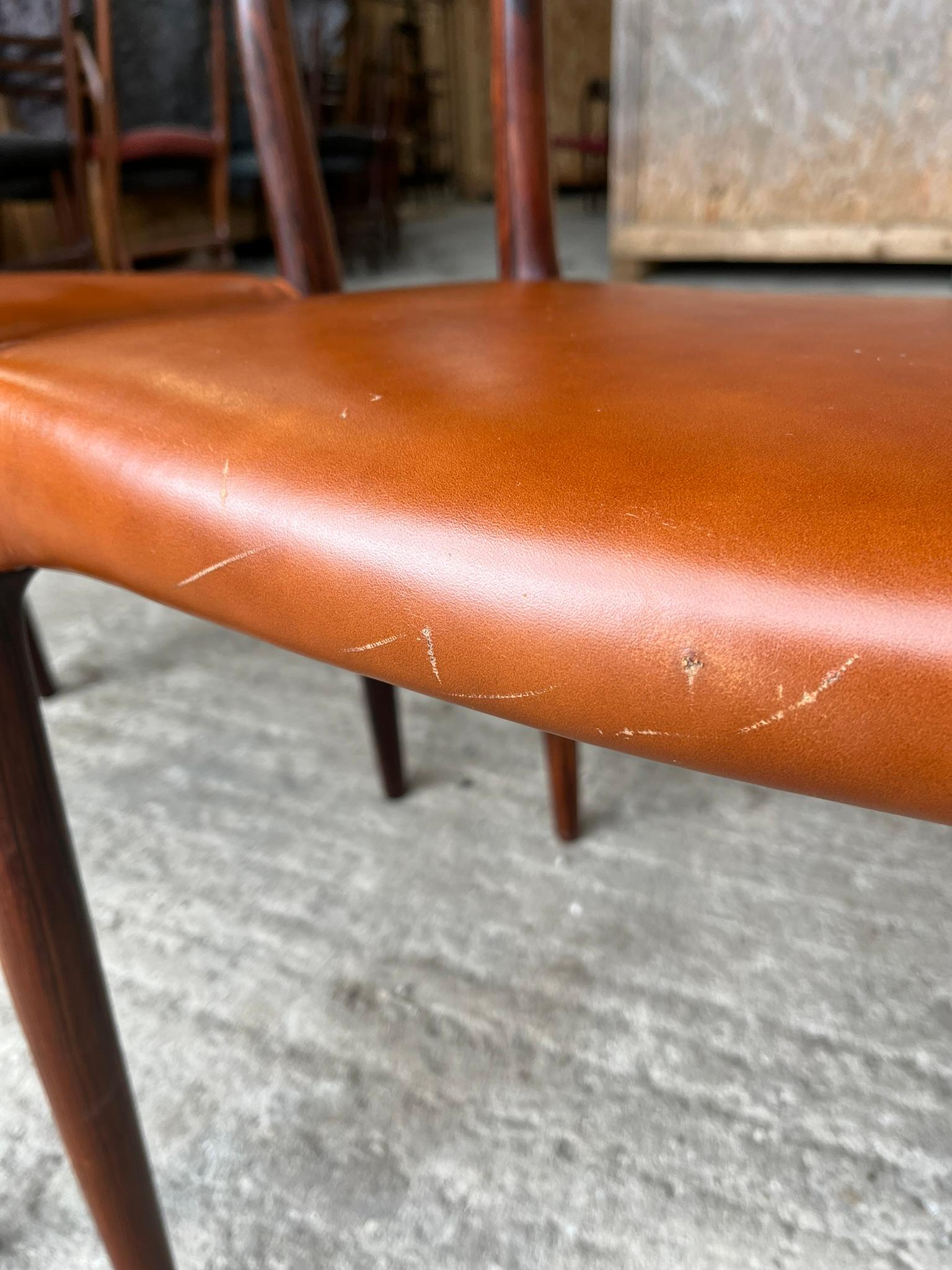 Mid-20th Century Pair of Niels Otto Moller 1962 Model 78 Dining Chairs