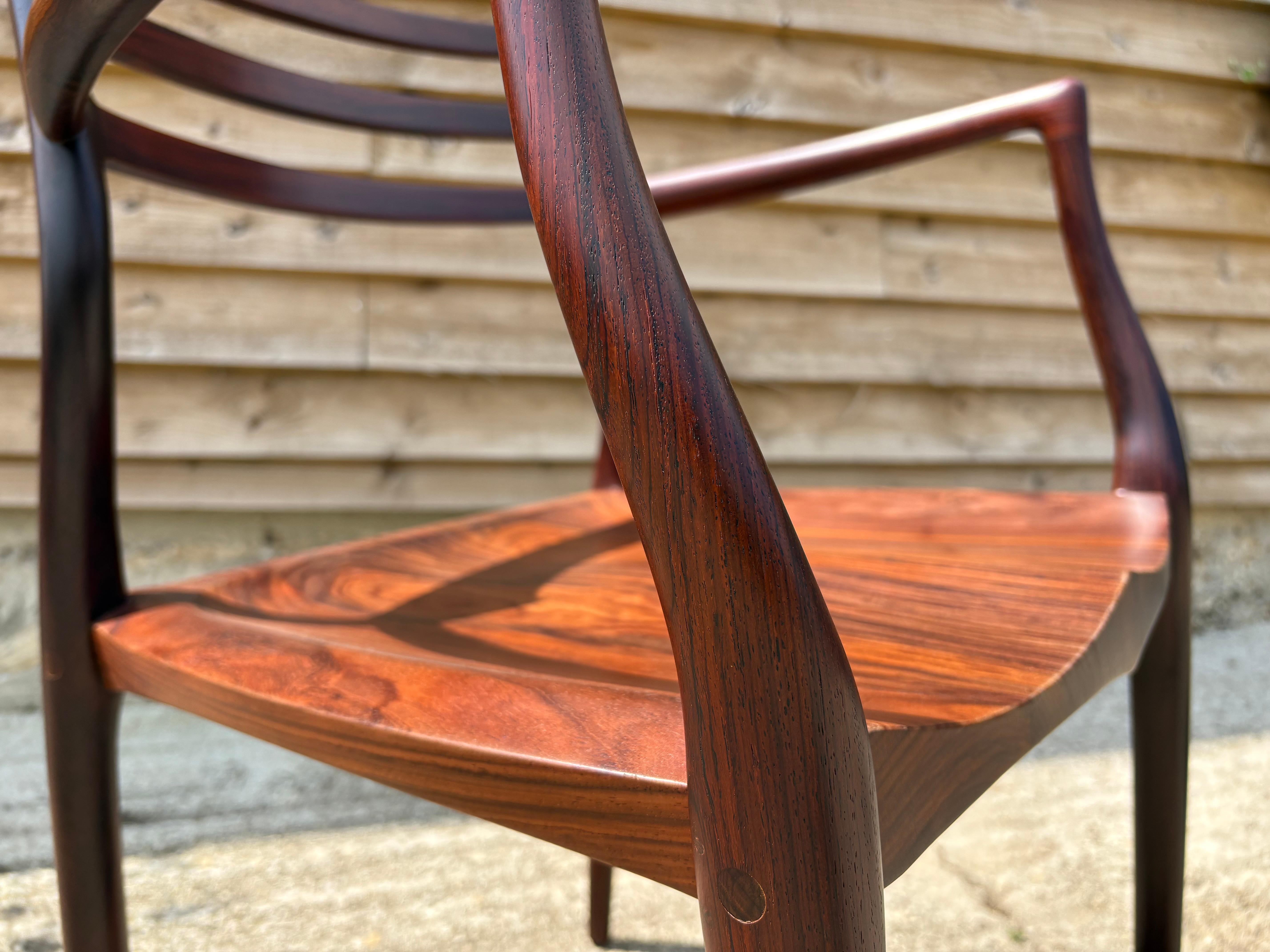 Pair of Niels Otto Moller 50th Anniversary model 62 Chairs For Sale 4