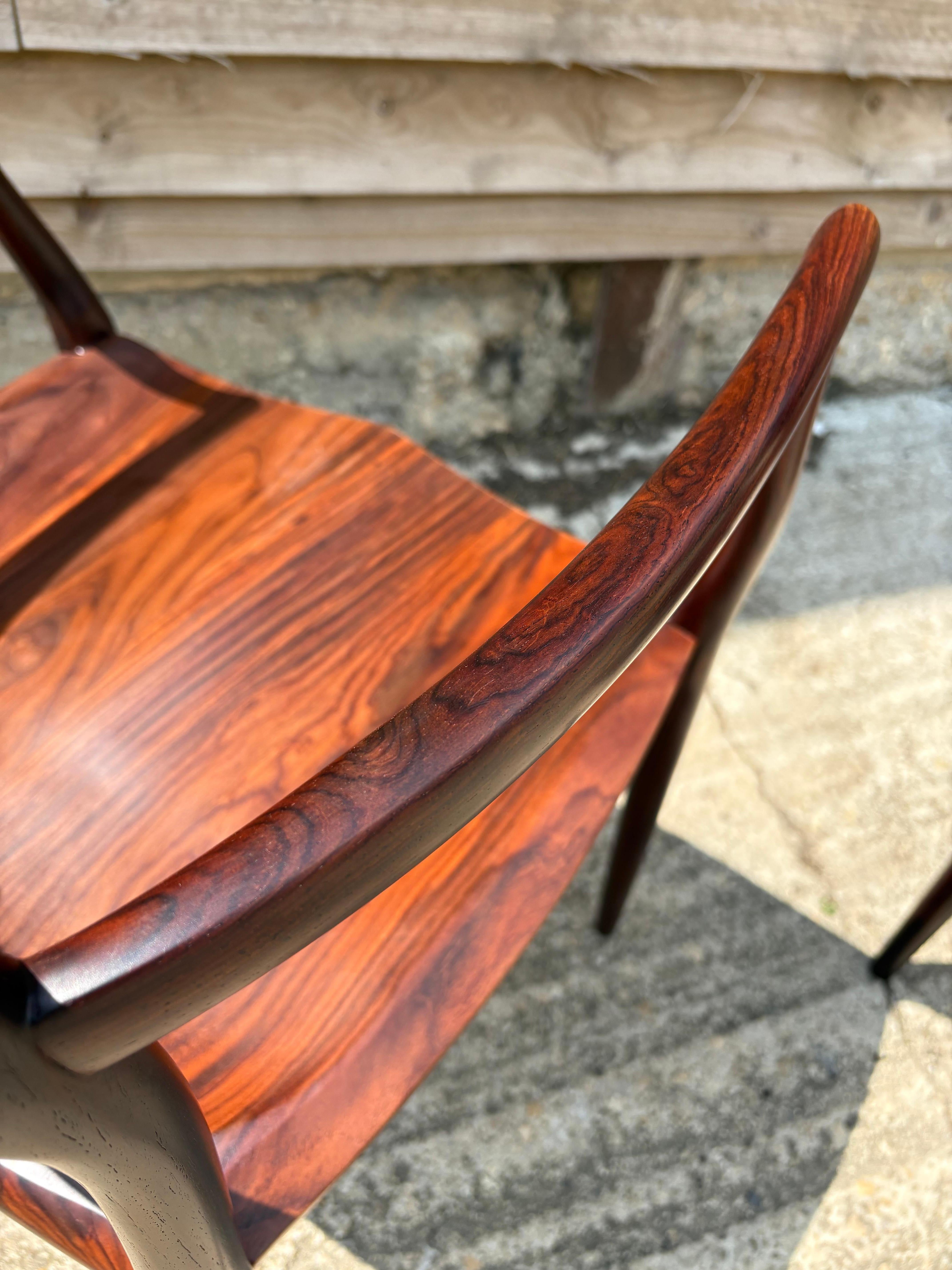 Pair of Niels Otto Moller 50th Anniversary model 62 Chairs For Sale 9