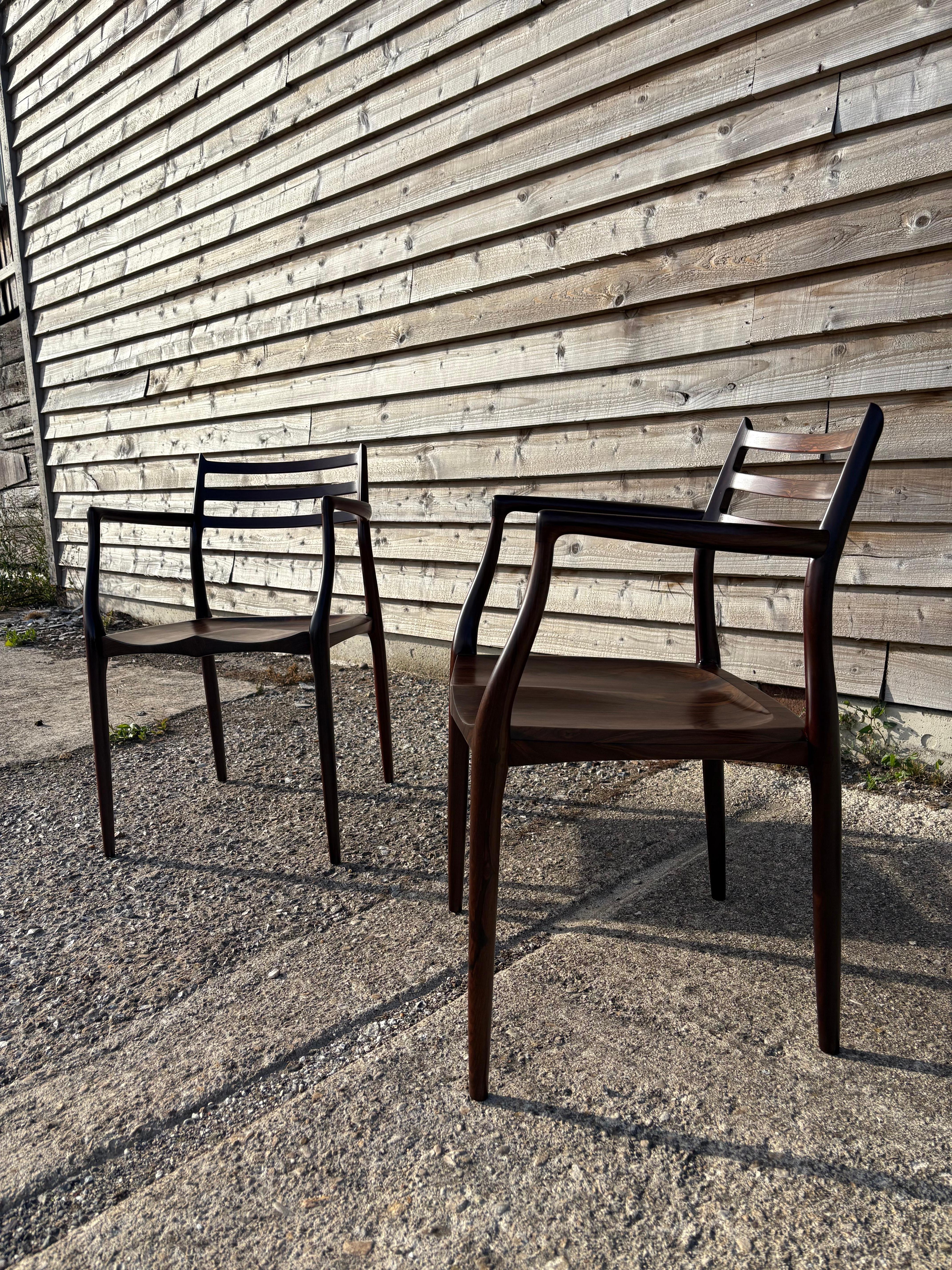 Coppia di sedie Niels Otto Moller 50th Anniversary modello 62 in vendita 11
