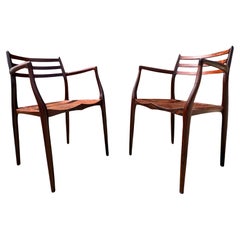 Pair of Niels Otto Moller 50th Anniversary model 62 Chairs