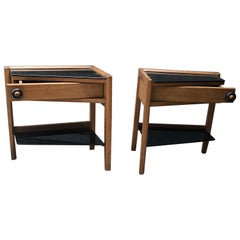 Pair of Nightstands by Guillerme et Chambron