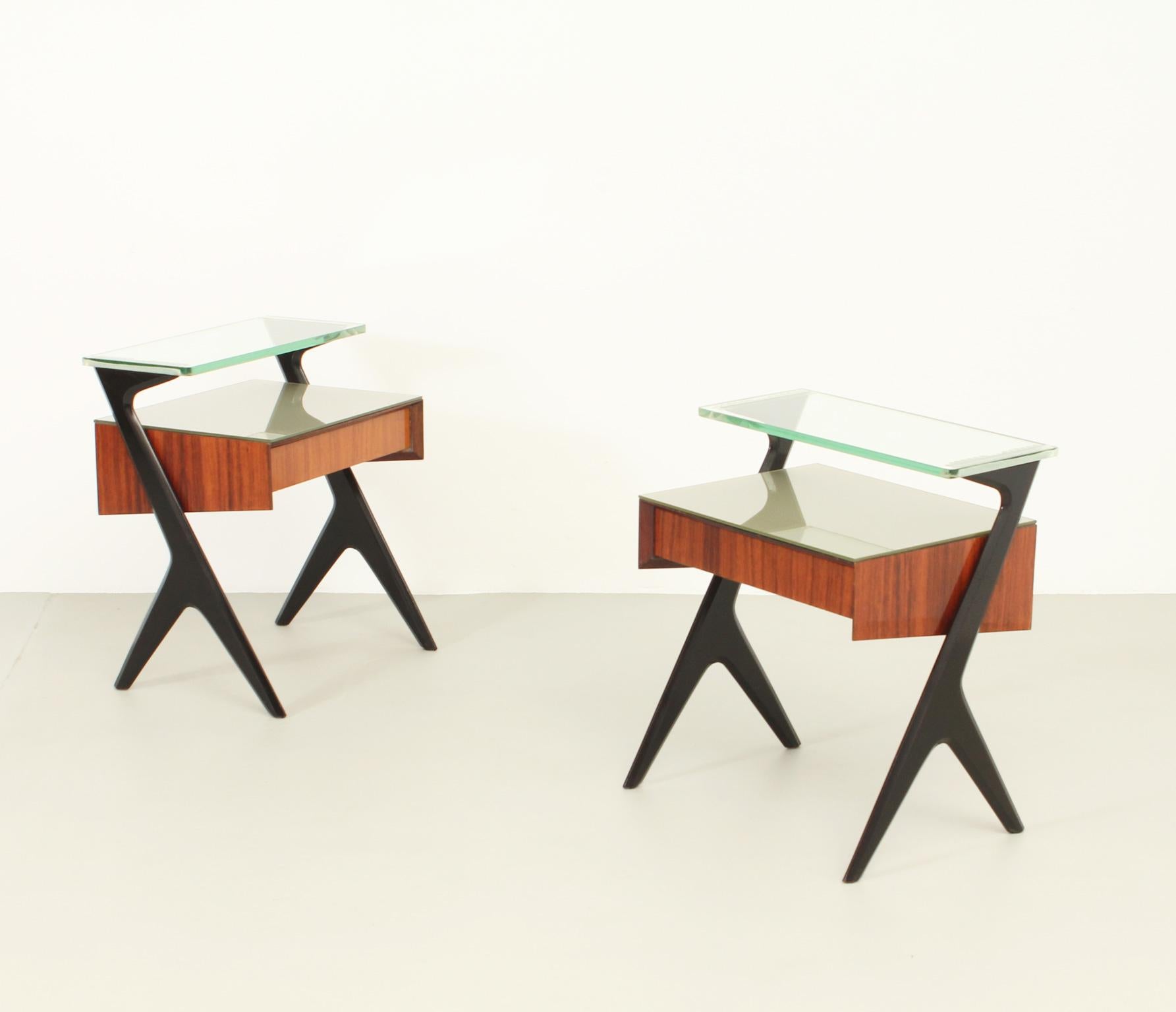 Pair of Night Stands by Vittorio Dassi, Italy, 1950's 7
