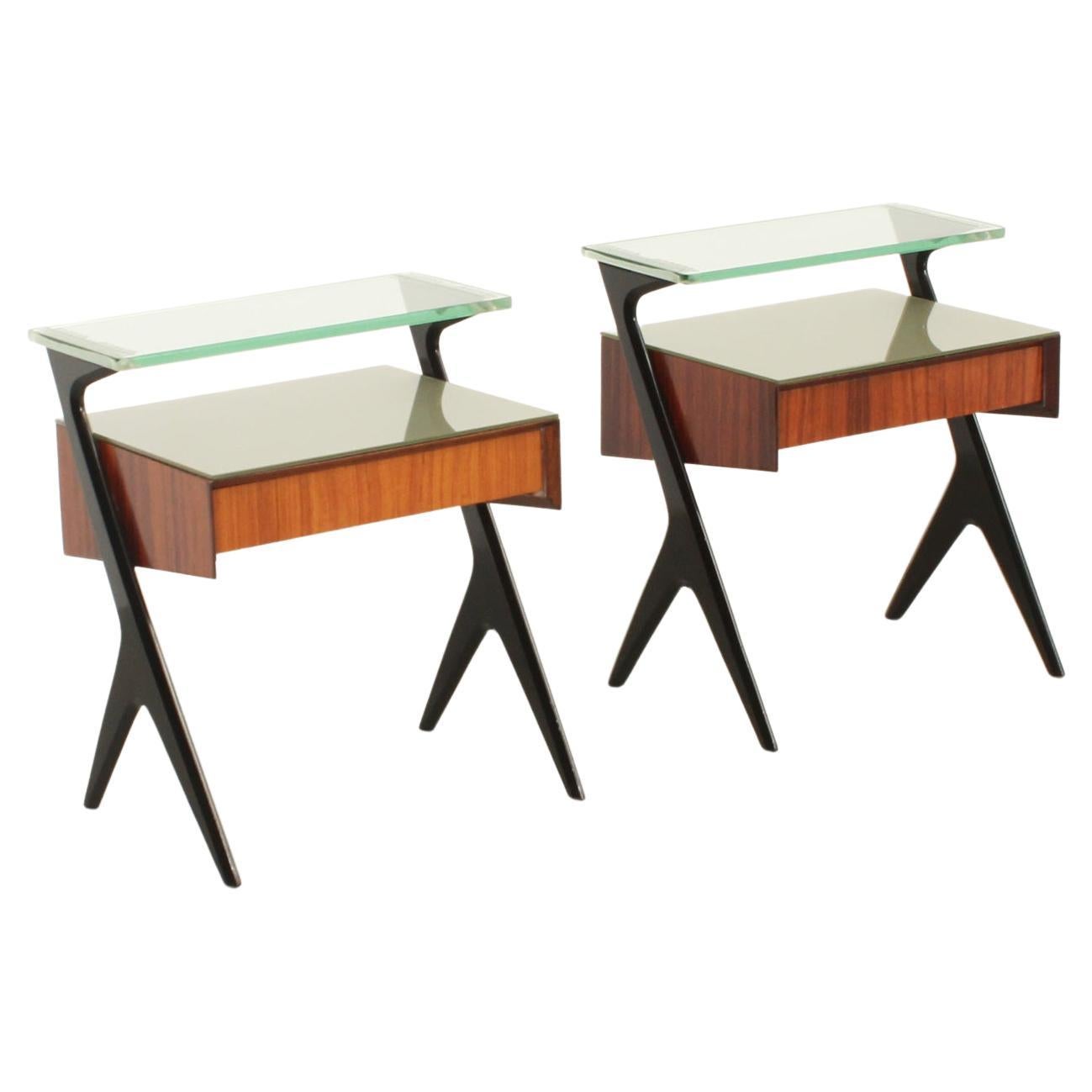 Pair of Night Stands by Vittorio Dassi, Italy, 1950's at 1stDibs