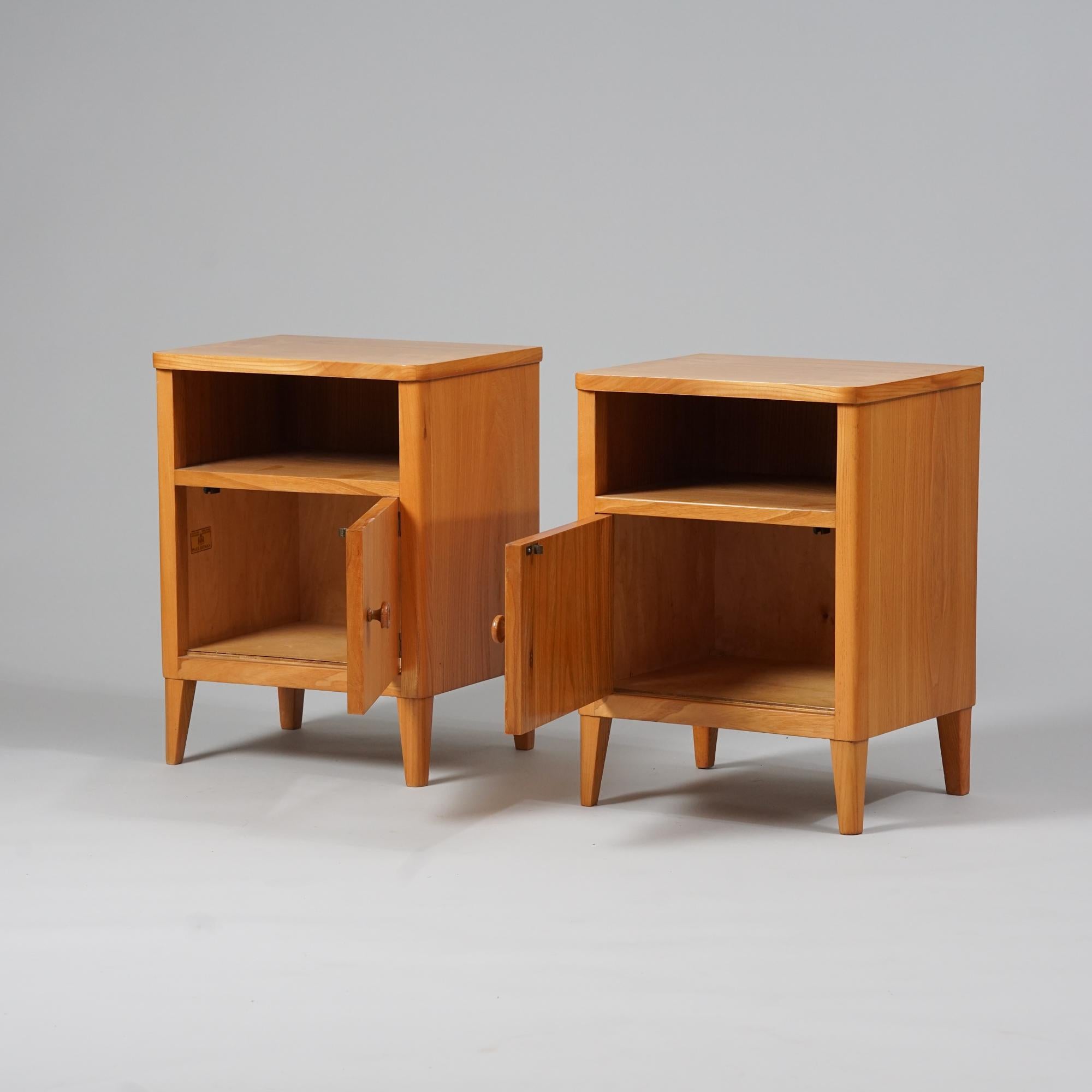 Finnish Pair of Night Stands, Carl-Johan Boman, Oy Boman Ab, 1940/1950s
