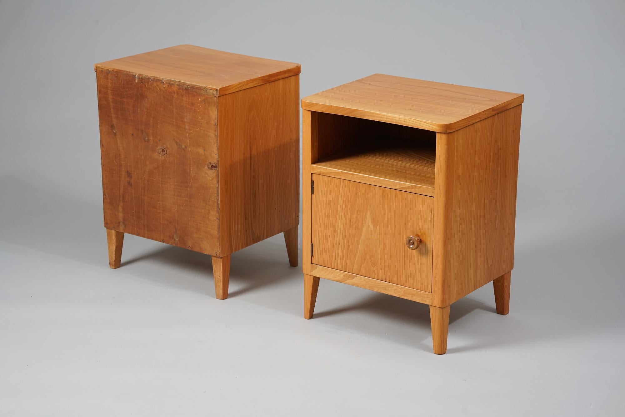 Pair of Night Stands, Carl-Johan Boman, Oy Boman Ab, 1940/1950s 2
