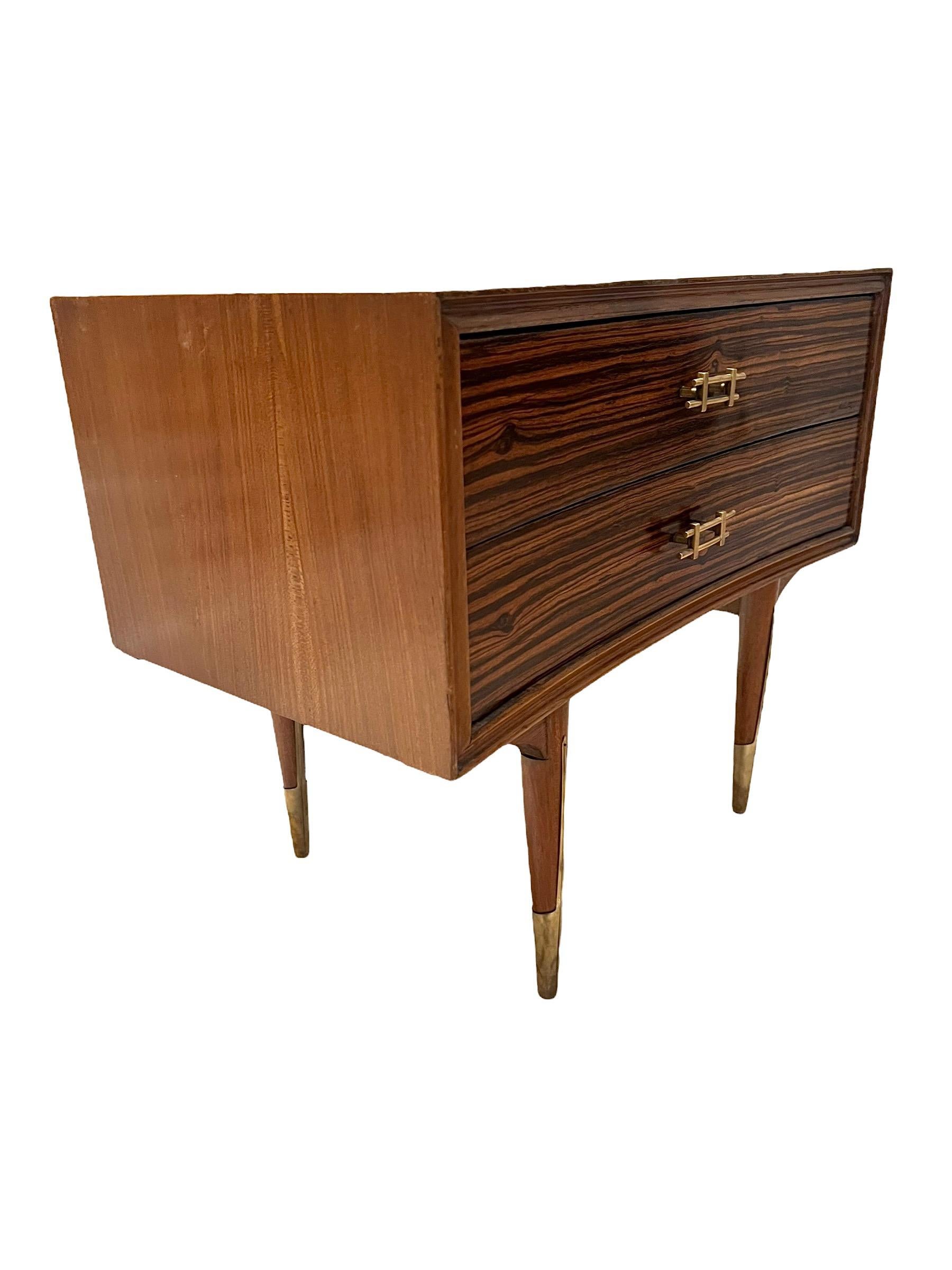 Pair of Night Stands Made of Rosewood, circa 1960, Mid-Century Modern For Sale 7