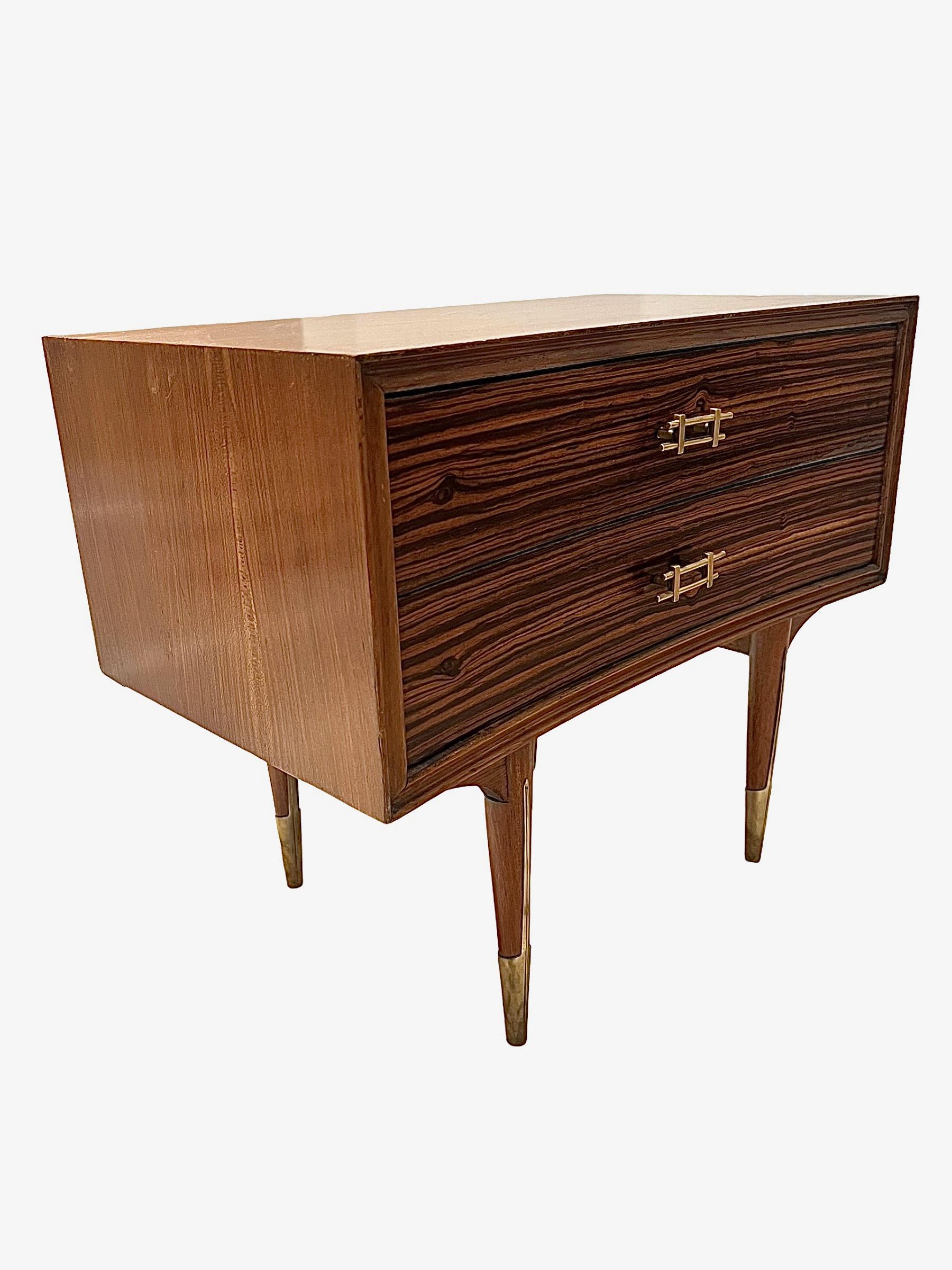 Pair of Night Stands Made of Rosewood, circa 1960, Mid-Century Modern For Sale 11