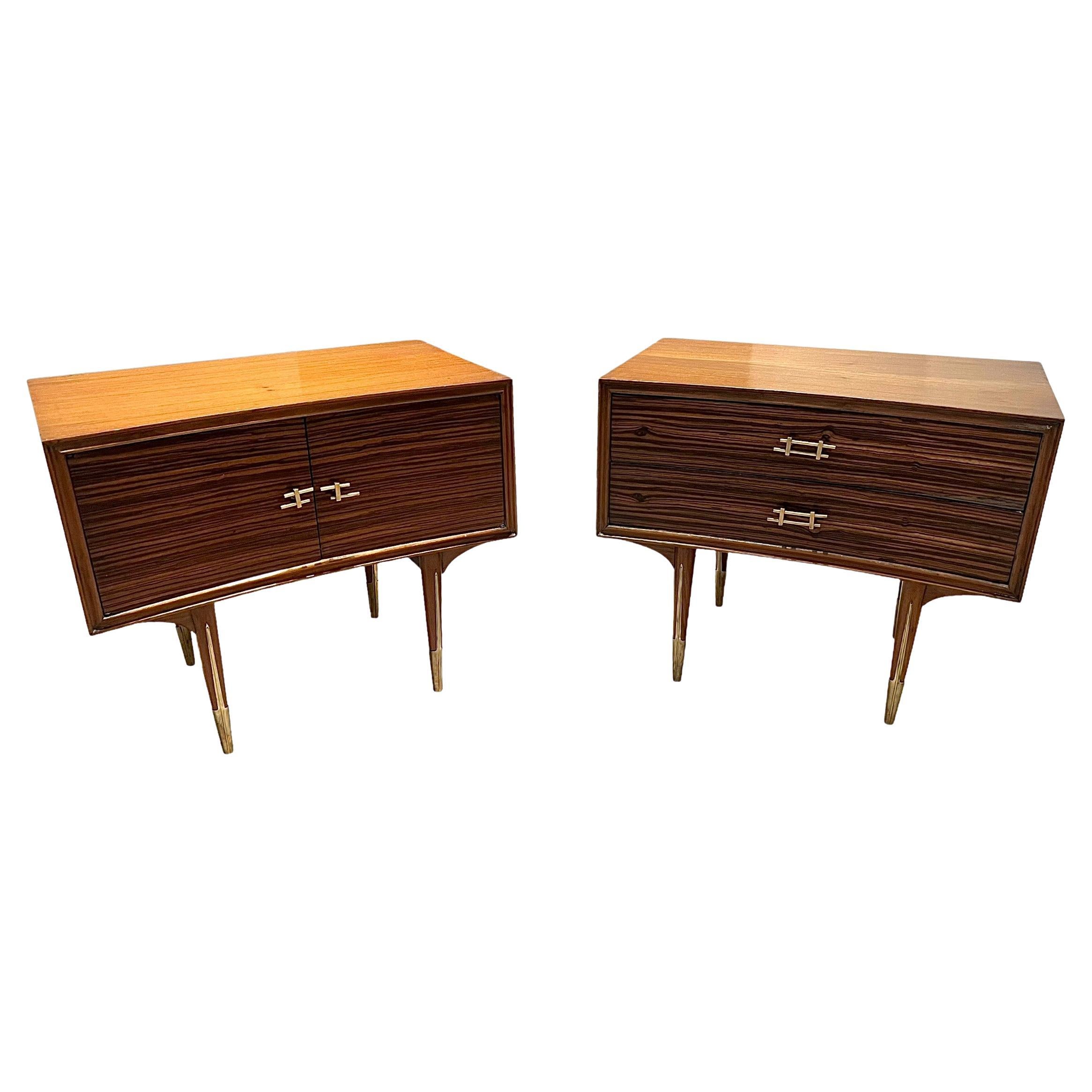 Pair of Night Stands Made of Rosewood, circa 1960, Mid-Century Modern For Sale