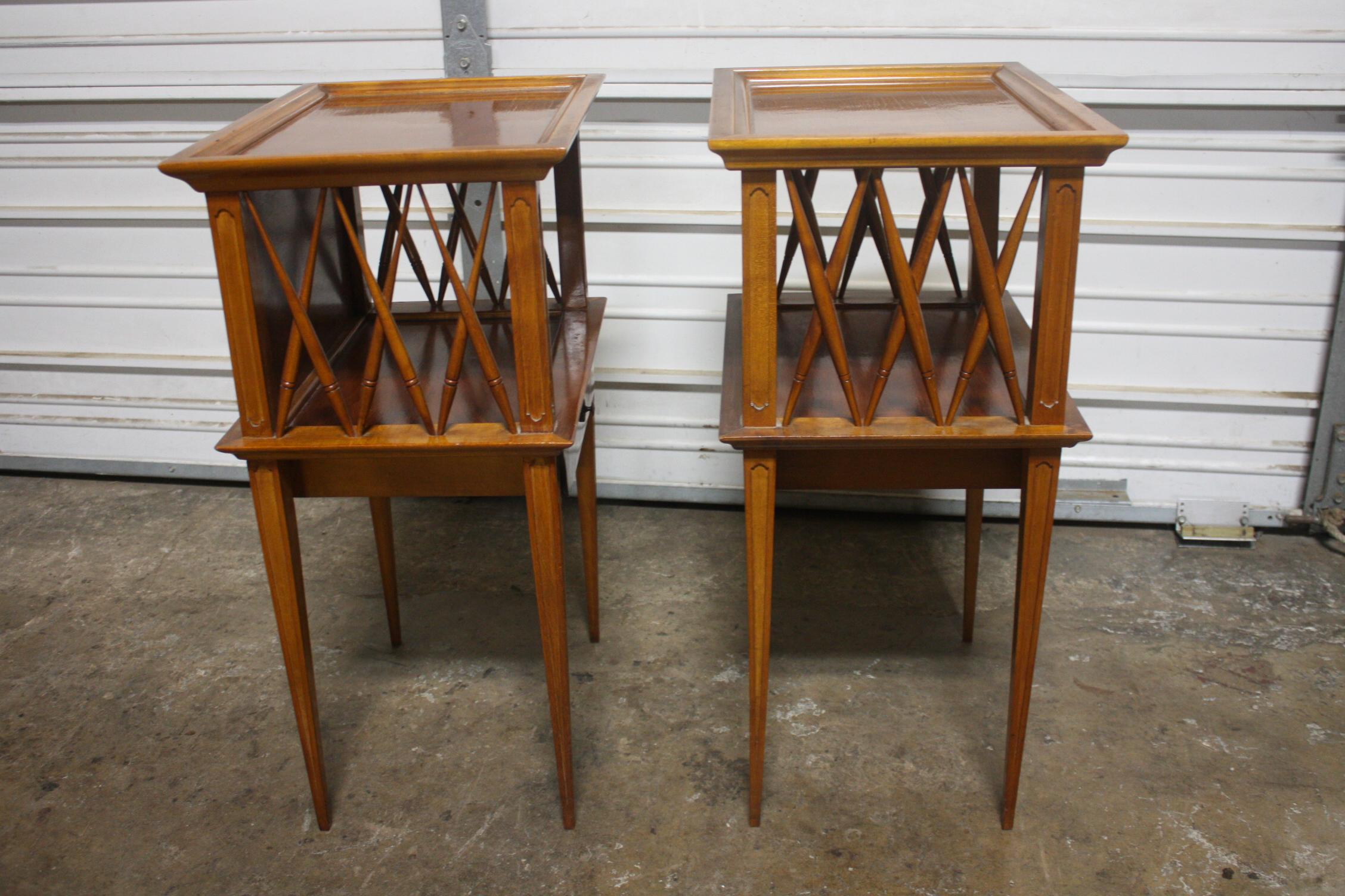 20th Century Pair of Night Stands or Side Tables