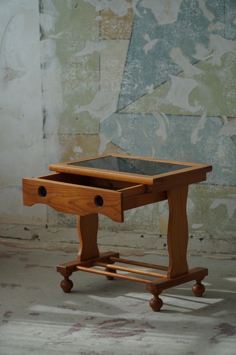 Pair of Night Stands with Drawers in Solid Pine, Denmark, Midcentury ...