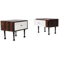 Pair of Nightstand Tables by Geraldo de Barros, Brazil, 1956