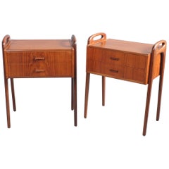 Pair of Nightstands Bedside Tables by Johannes Andersen, Denmark, 1960s