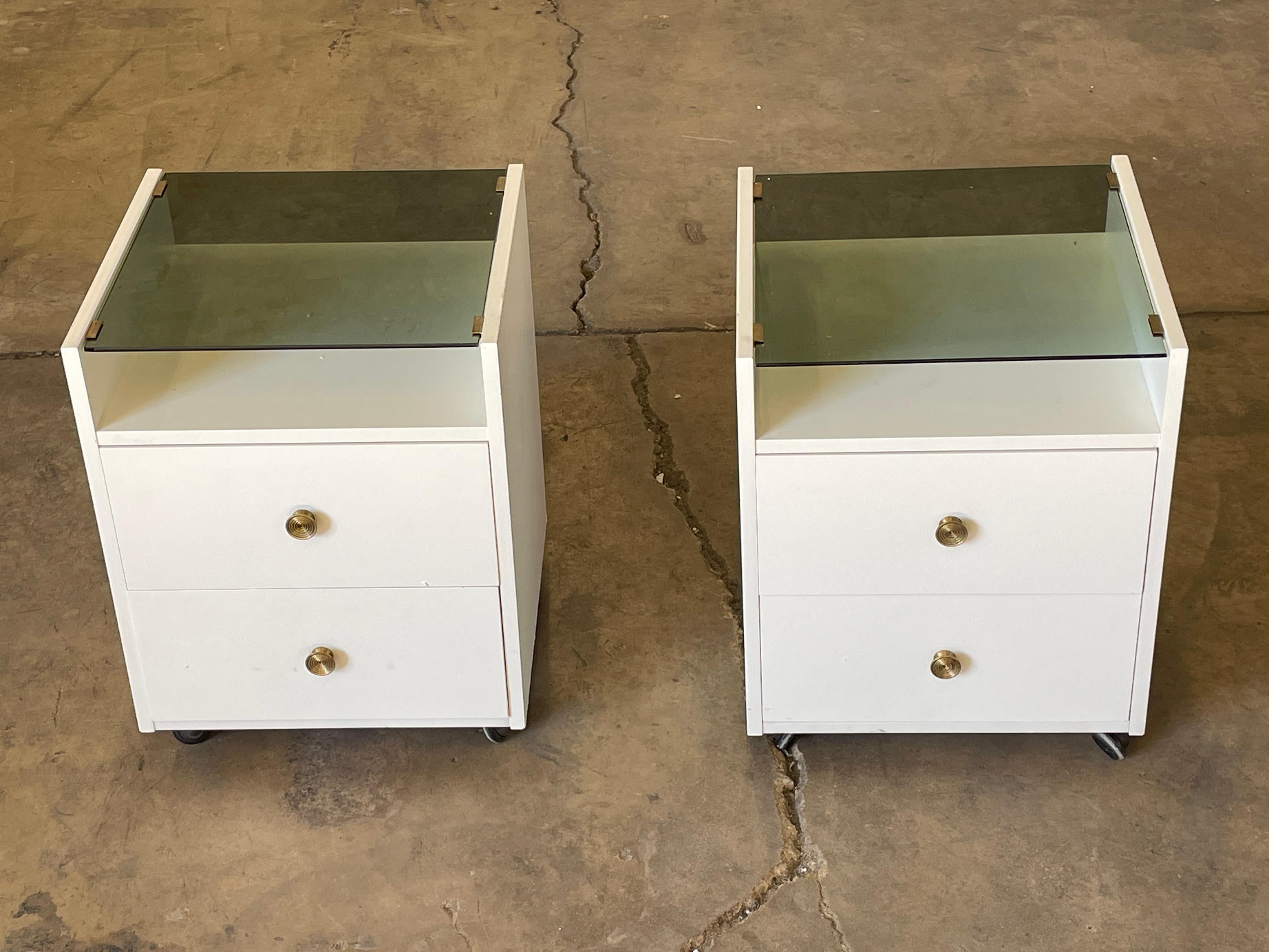 Mid-Century Modern Pair of Nightstands by Carlo De Carli for Sormani, Italy, 1960s For Sale