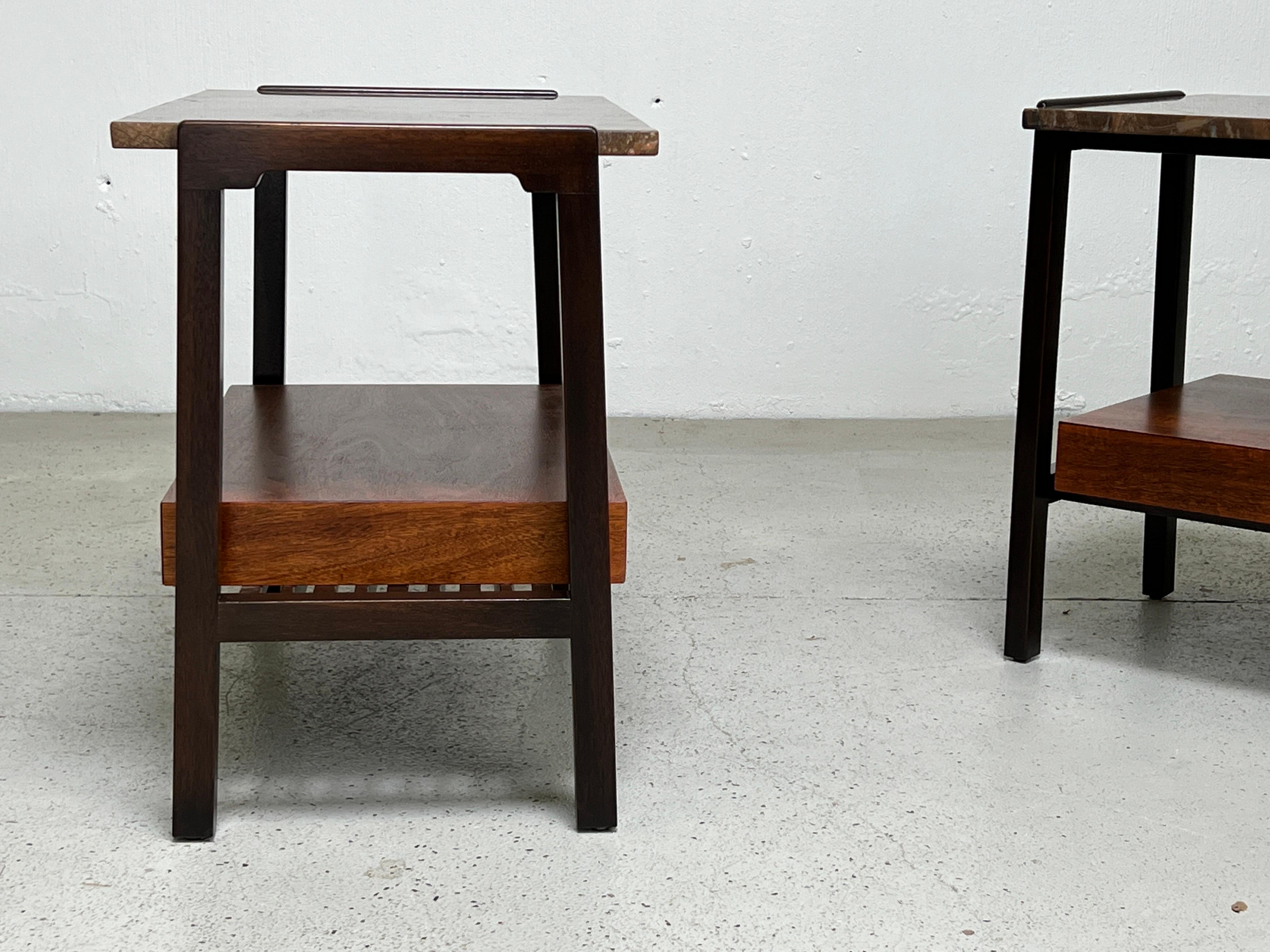 Mid-20th Century Pair of Nightstands by Edward Wormley for Dunbar