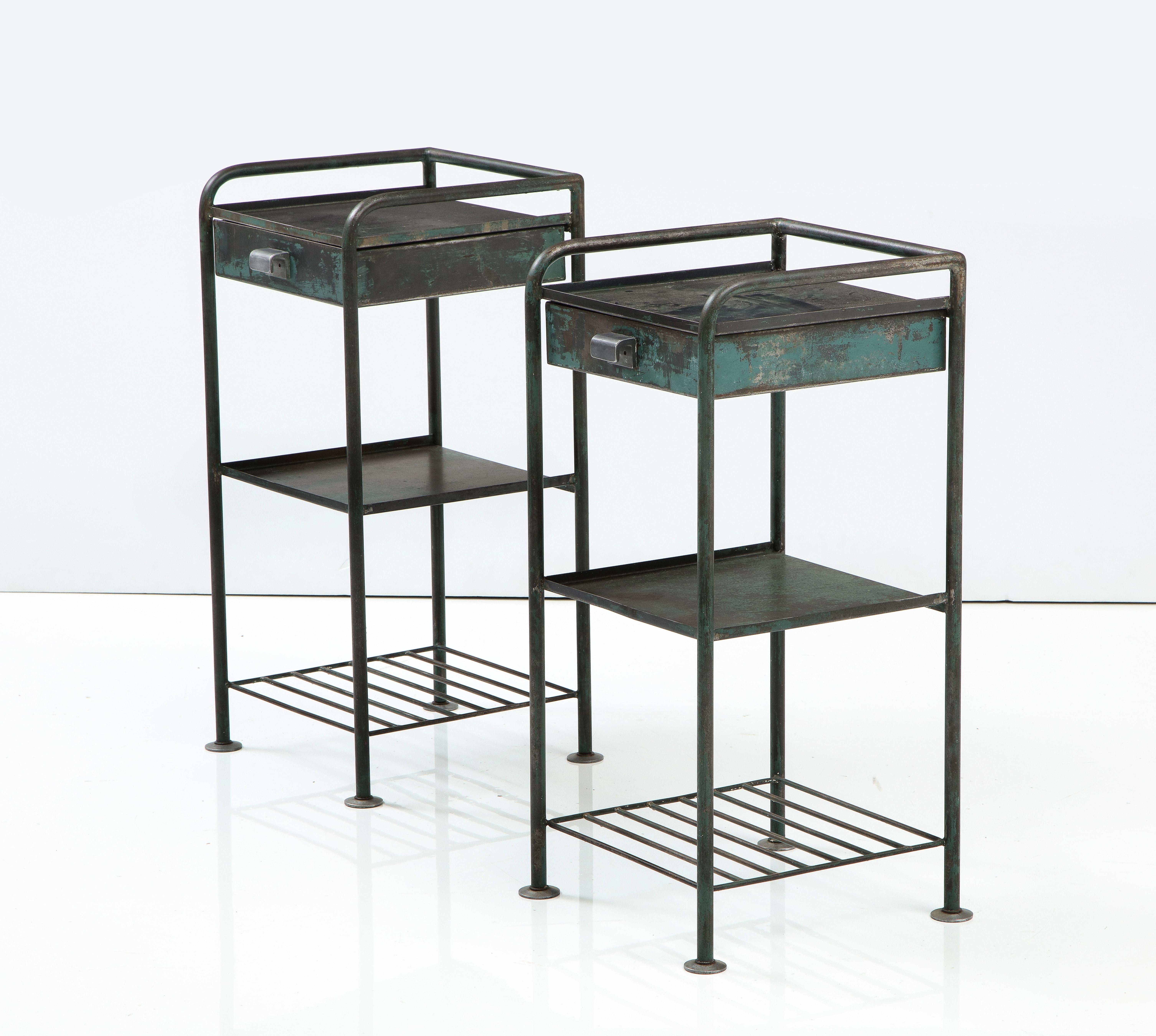 Pair of Nightstands by Jean Prouvé, France, c. 1935-1936 In Fair Condition In New York City, NY