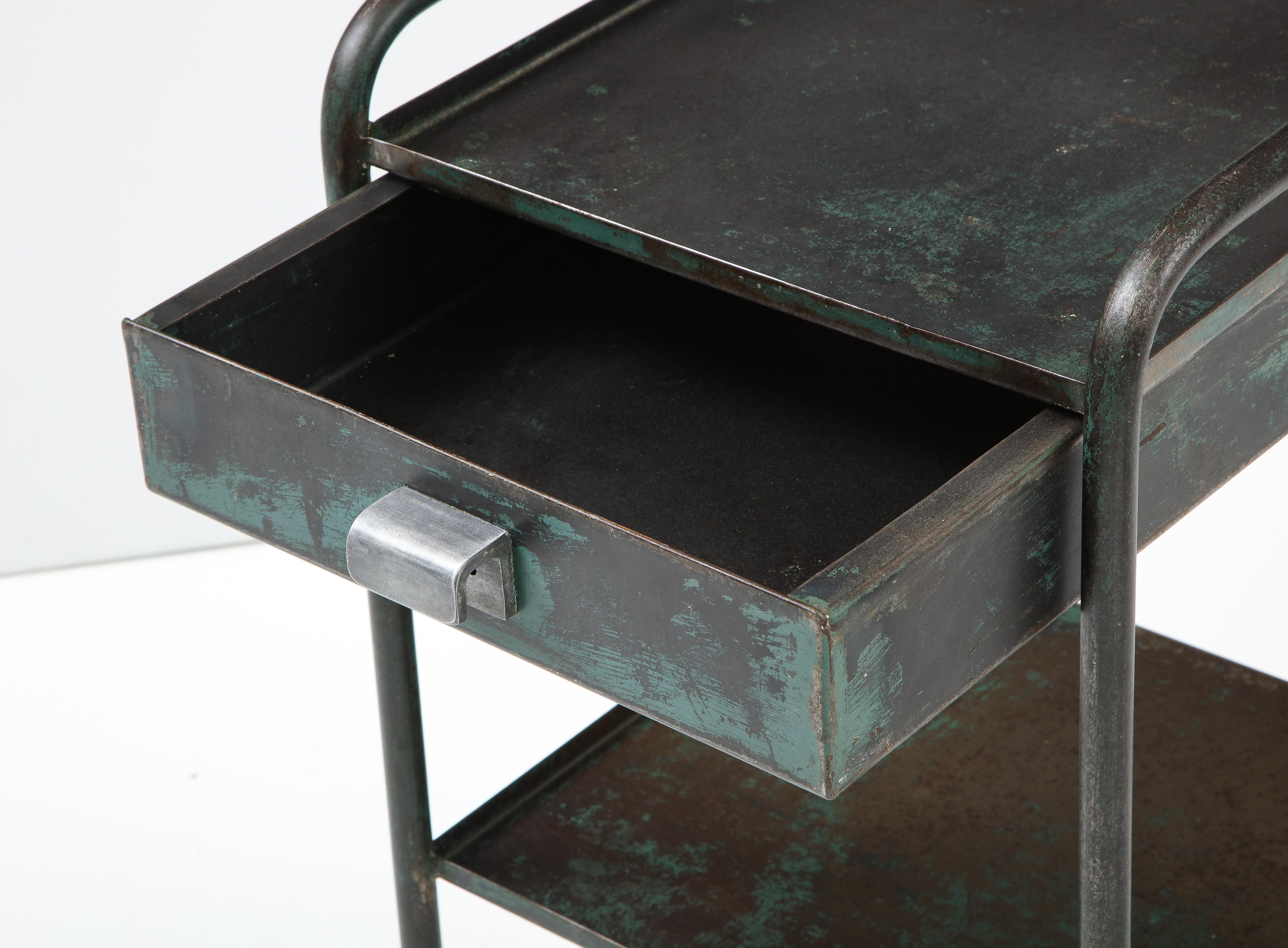 Steel Pair of Nightstands by Jean Prouvé, France, c. 1935-1936