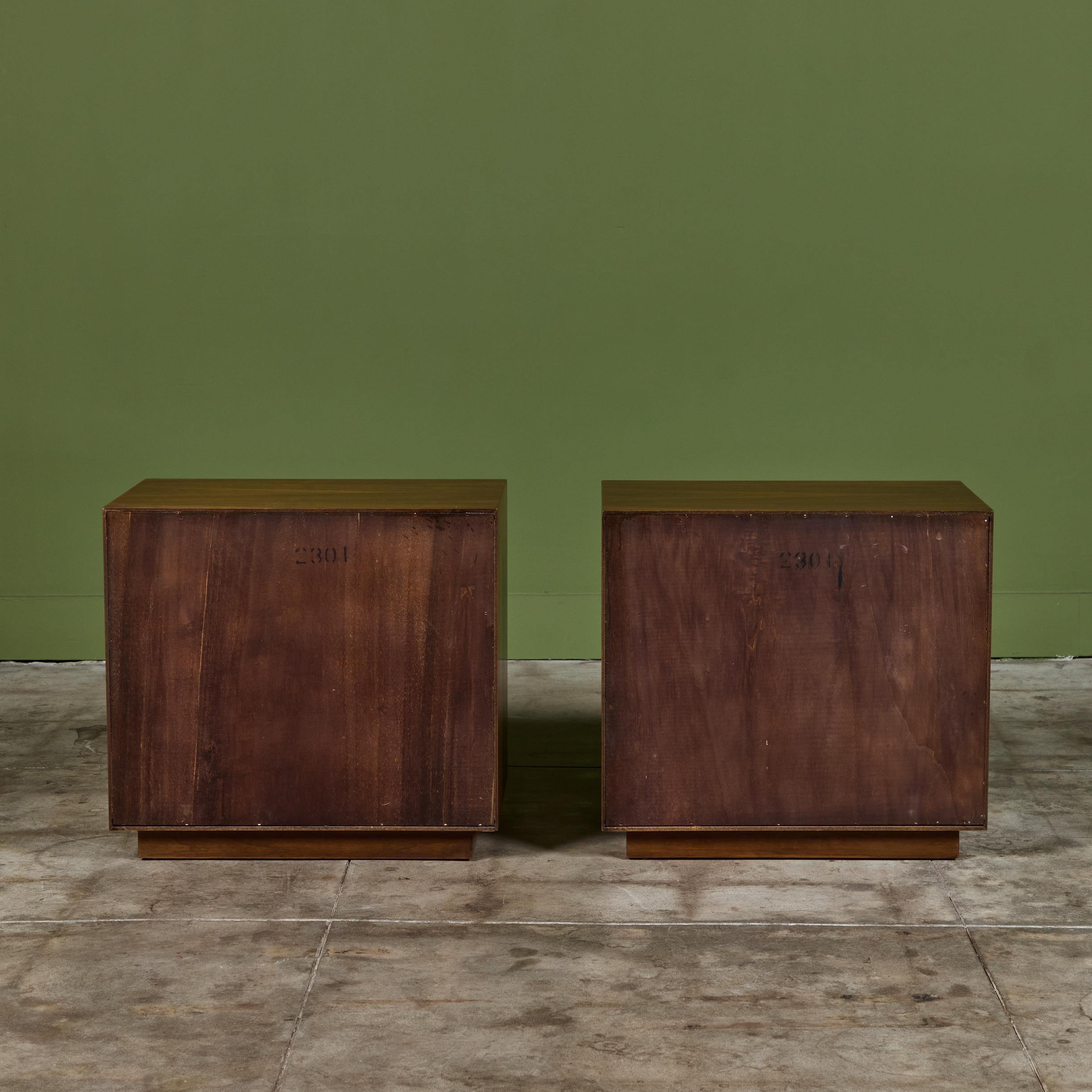Pair of Nightstands by John Keal for Brown Saltman 5