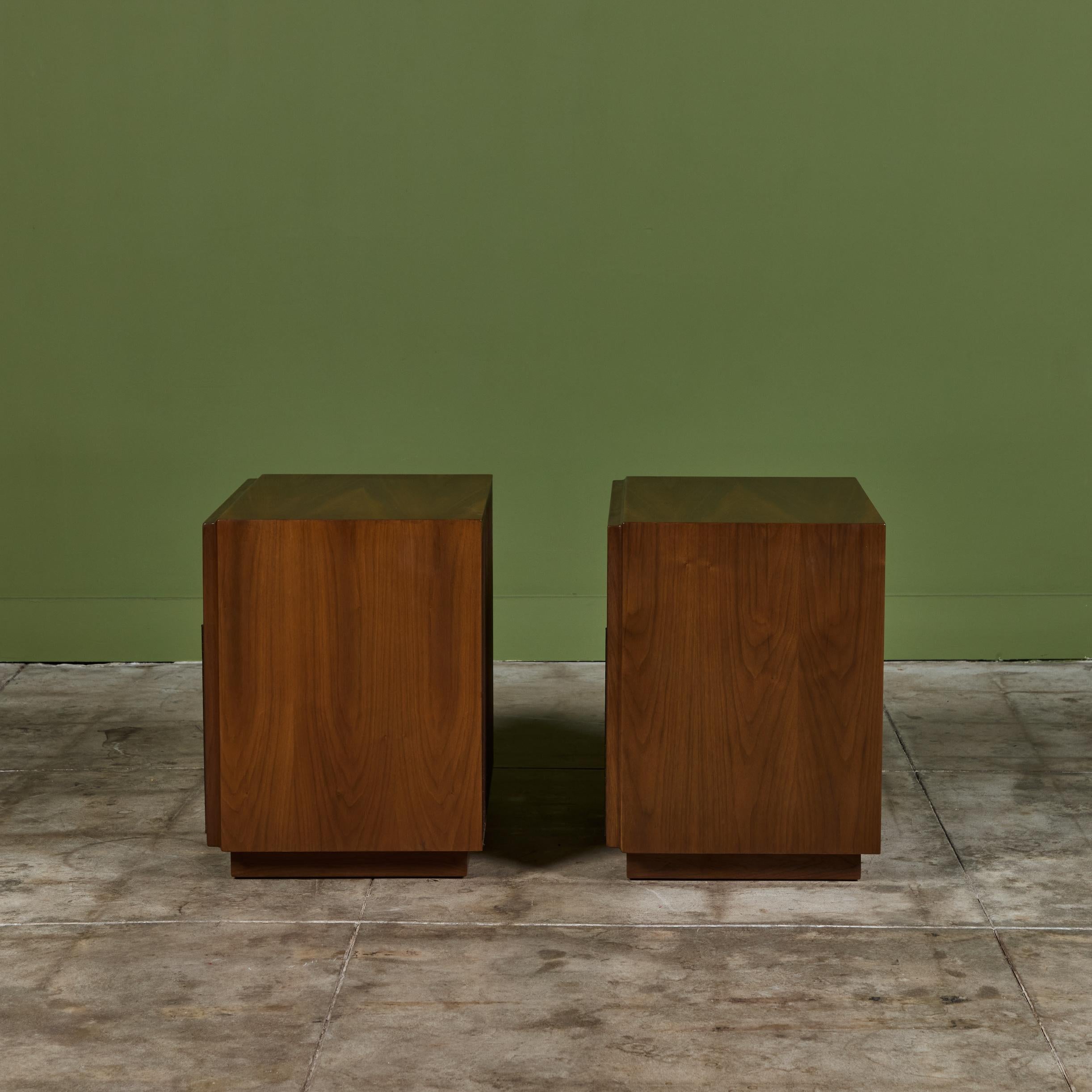 Pair of Nightstands by John Keal for Brown Saltman 2