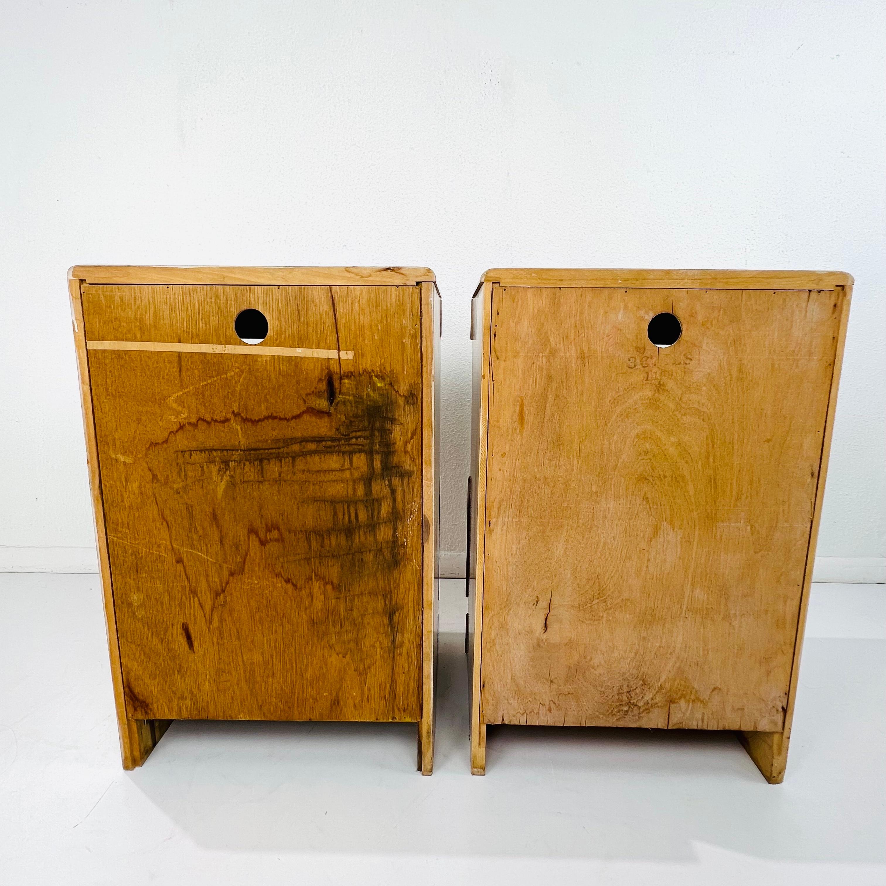 Pair of Nightstands by Russel Wright for Conant Ball For Sale 7
