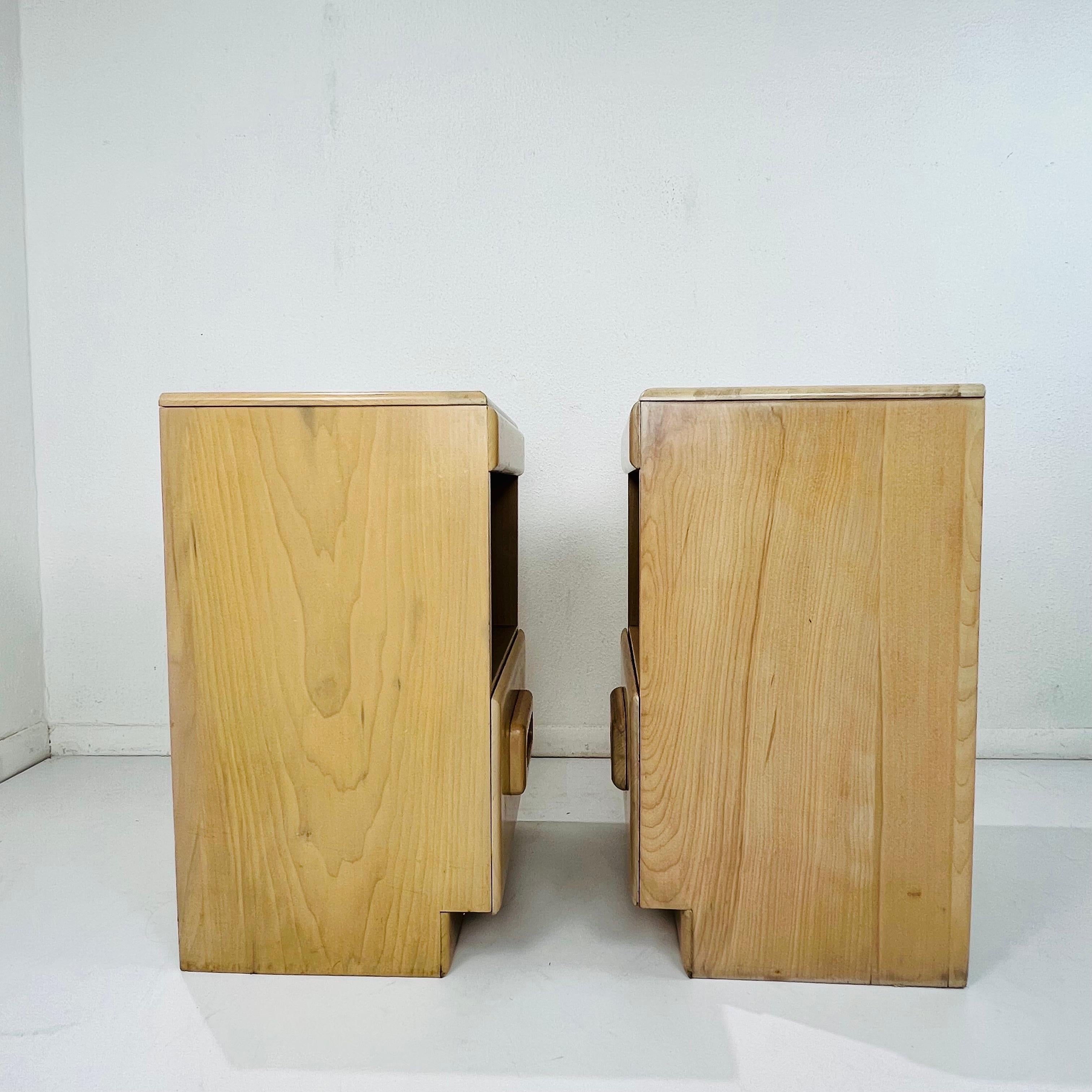 Pair of Nightstands by Russel Wright for Conant Ball For Sale 8