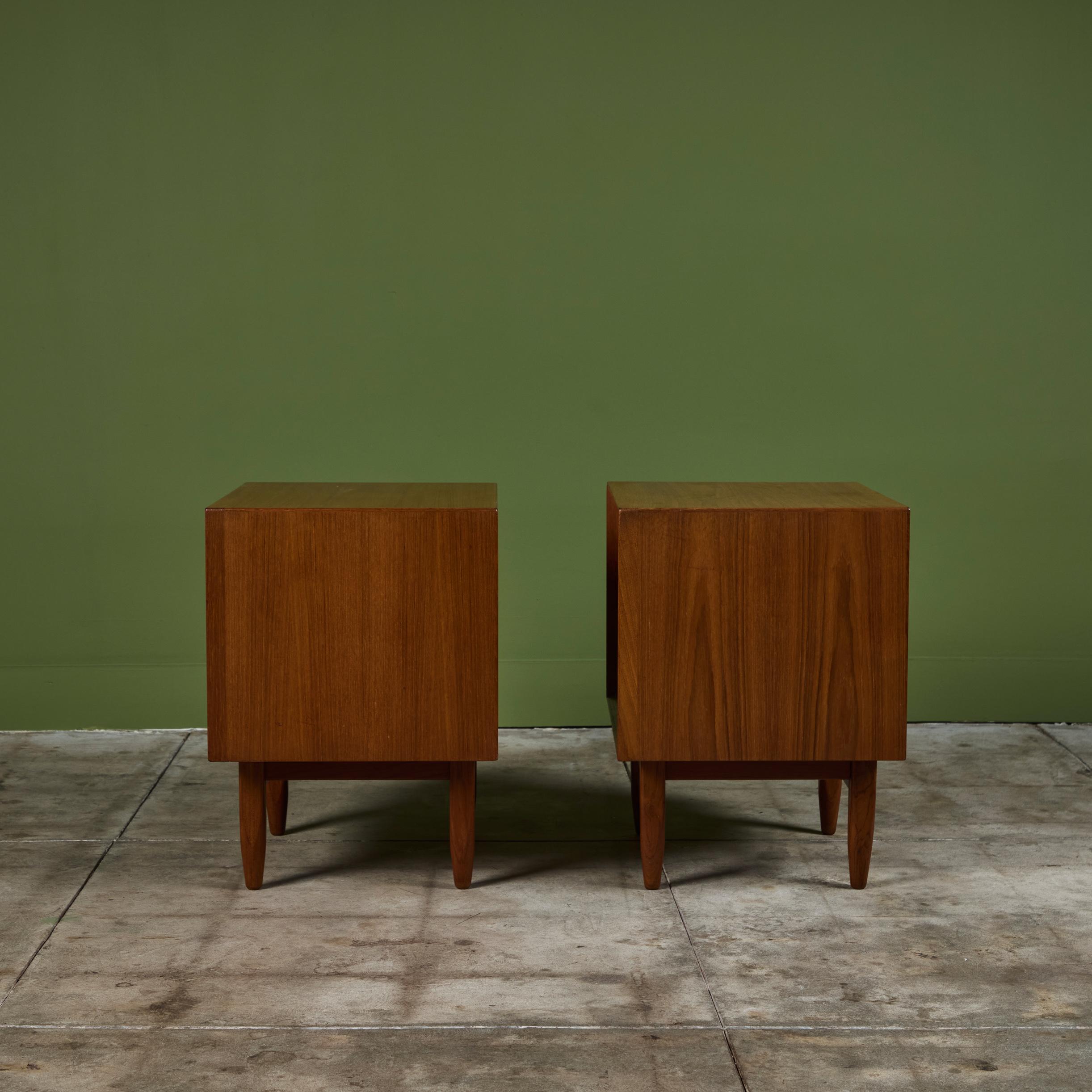 Danish Pair of Nightstands by Svend Åge Madsen for Falster For Sale