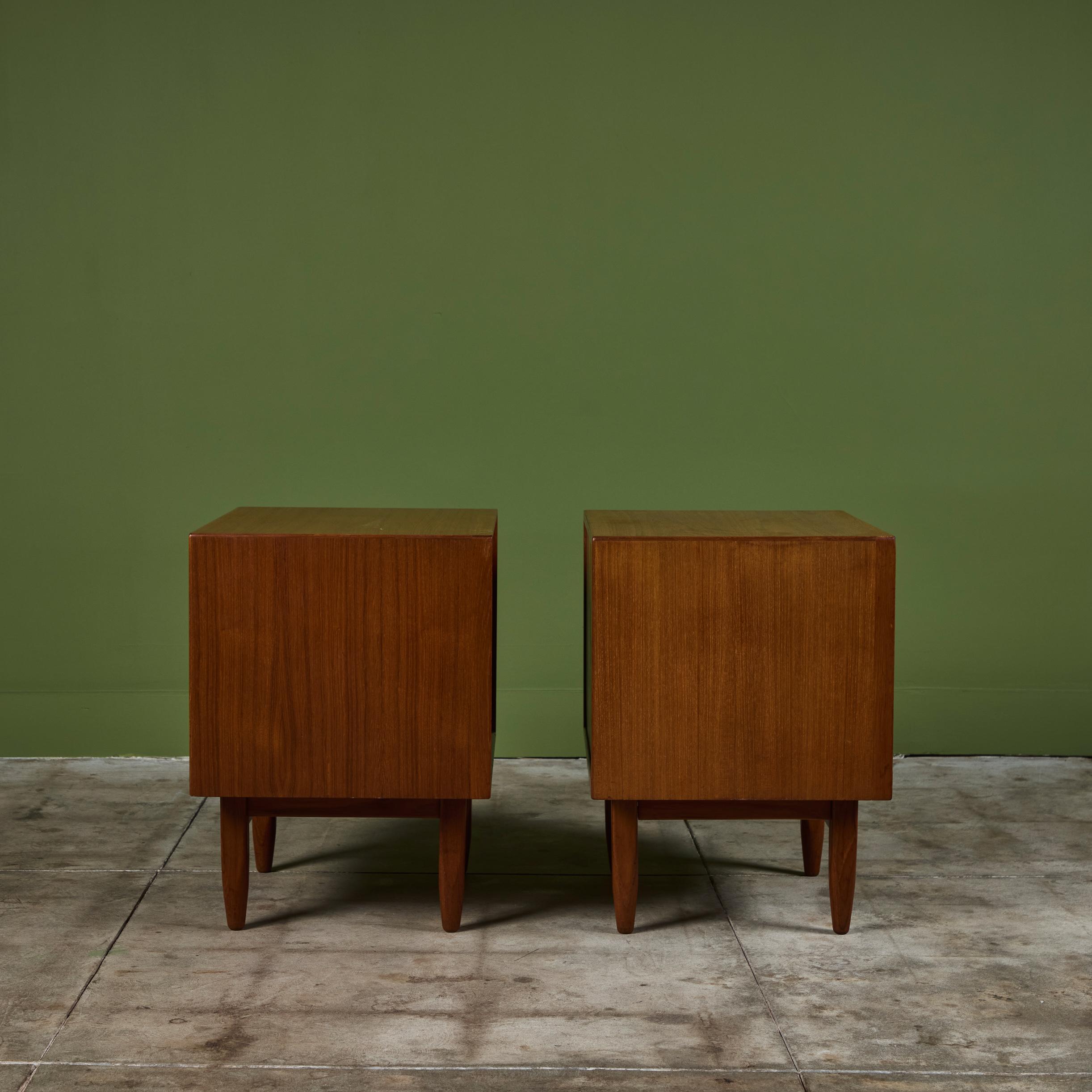 Mid-20th Century Pair of Nightstands by Svend Åge Madsen for Falster For Sale