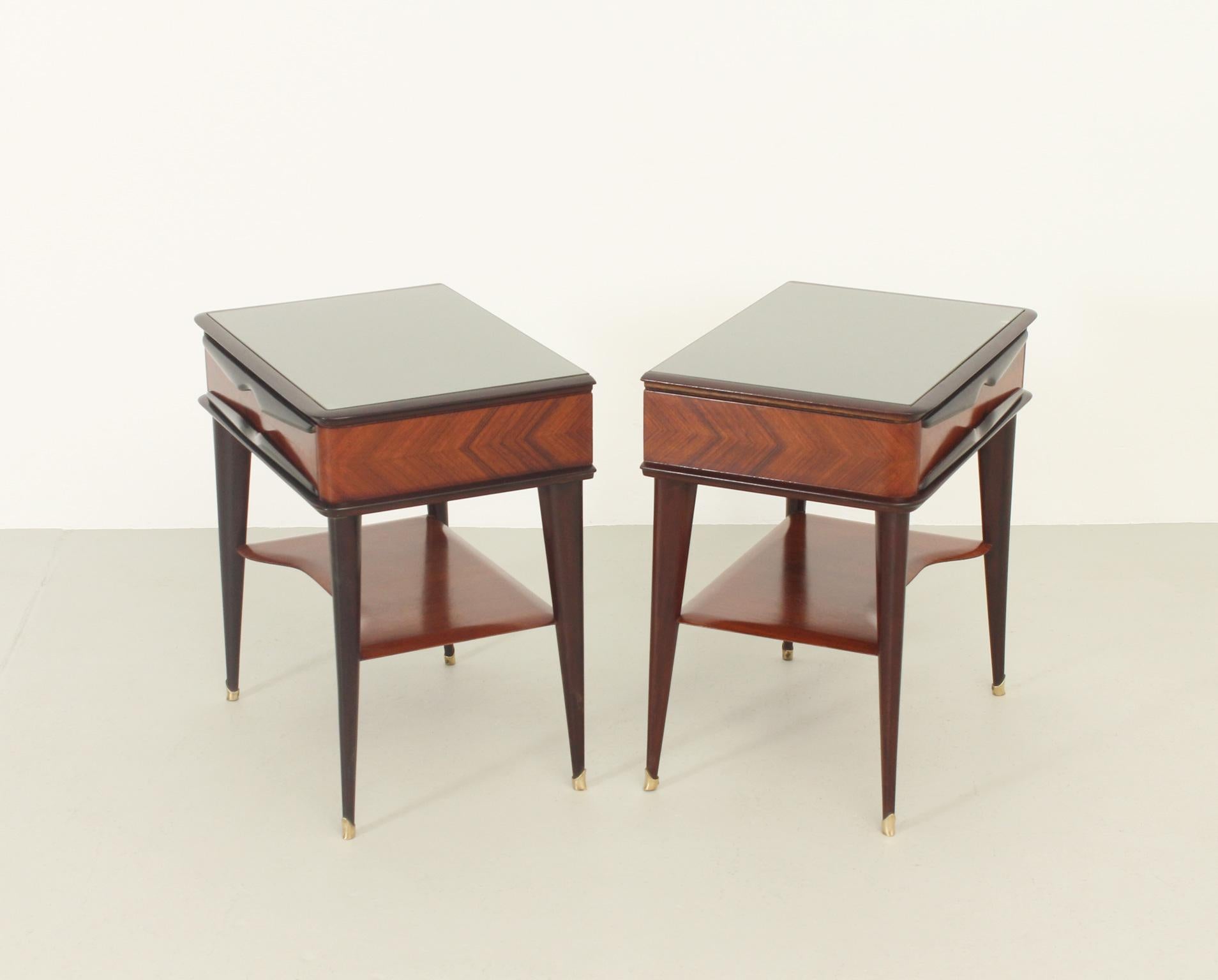 Pair of Nightstands by Vittorio Dassi, Italy, 1950's 2